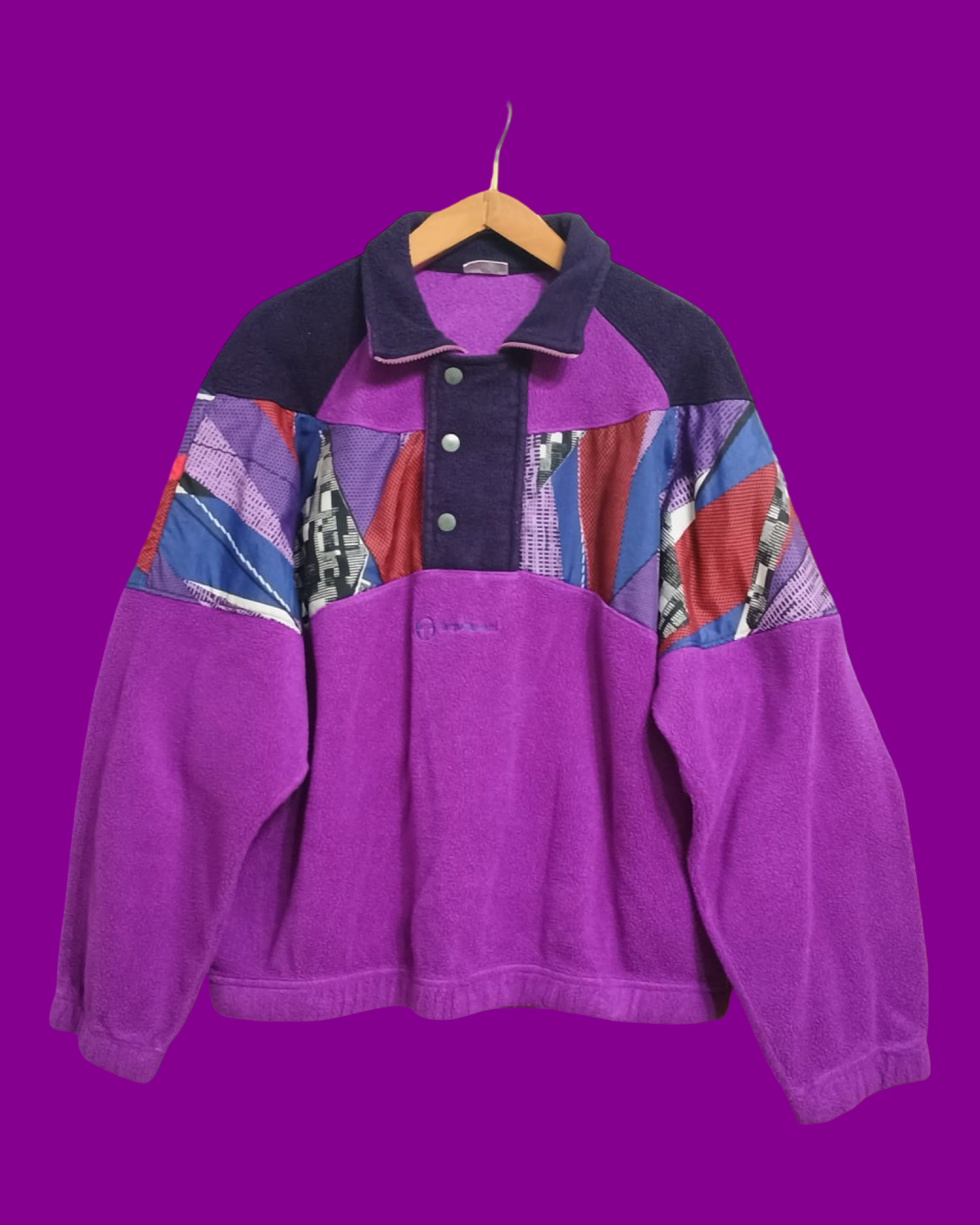 Vintage Multicolor Fantasy 90's Sergio Tacchini Fleece Unisex Size L