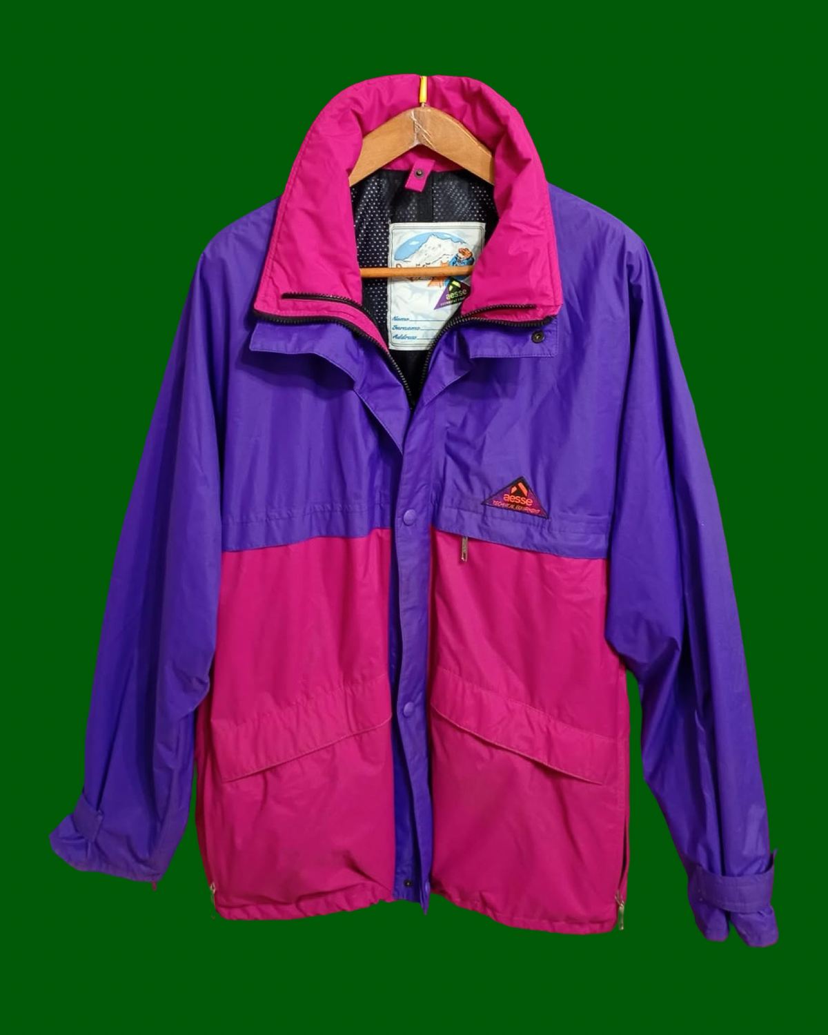 Vintage Multicolor Fantasy 90's Aesse Windbreaker Unisex Size L