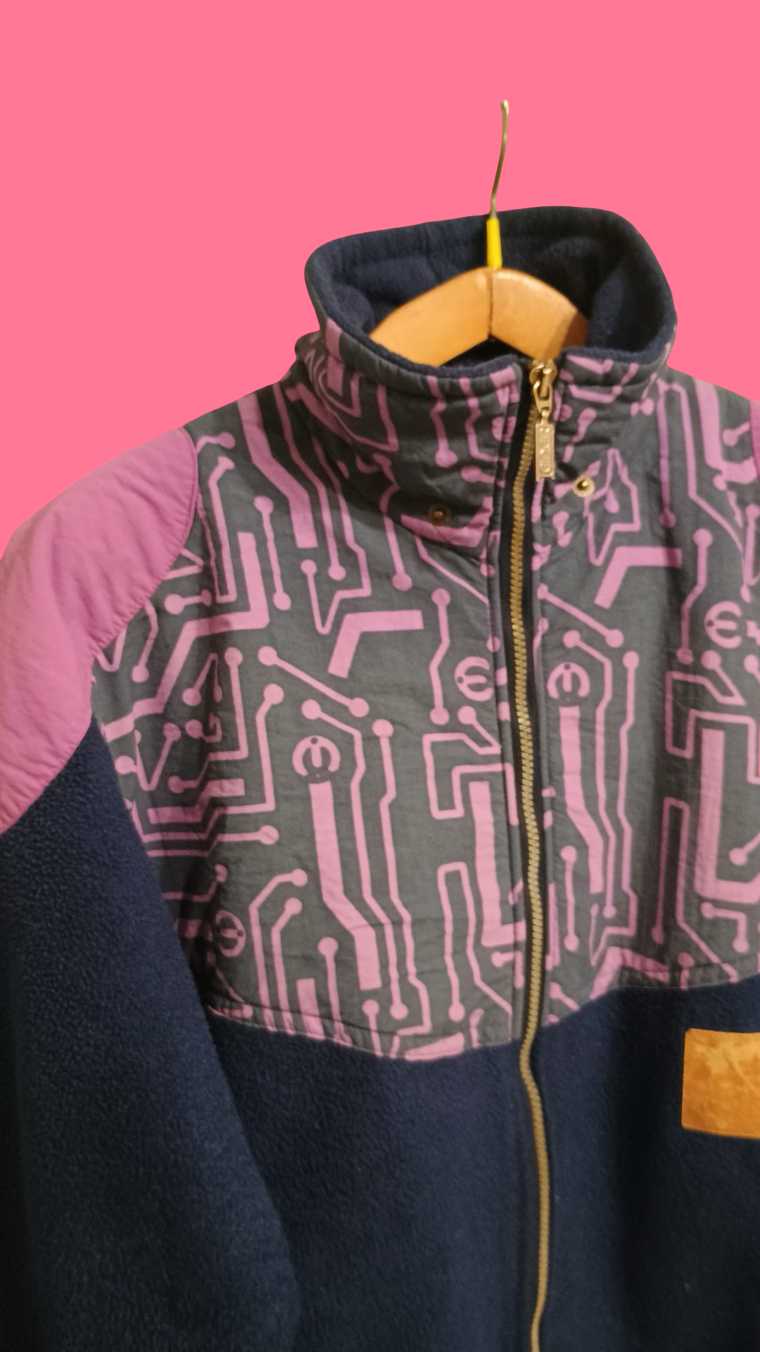 Vintage Multicolor Fantasy 90's Sweatshirt Jacket Unisex Size M