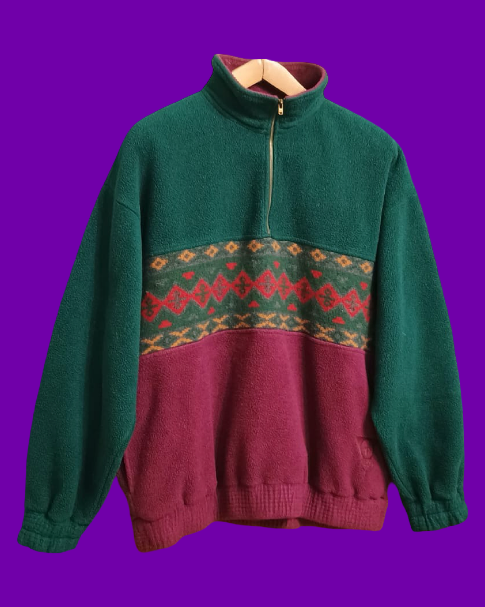 Vintage Multicolor Fantasy 90's Fleece Unisex Size XL