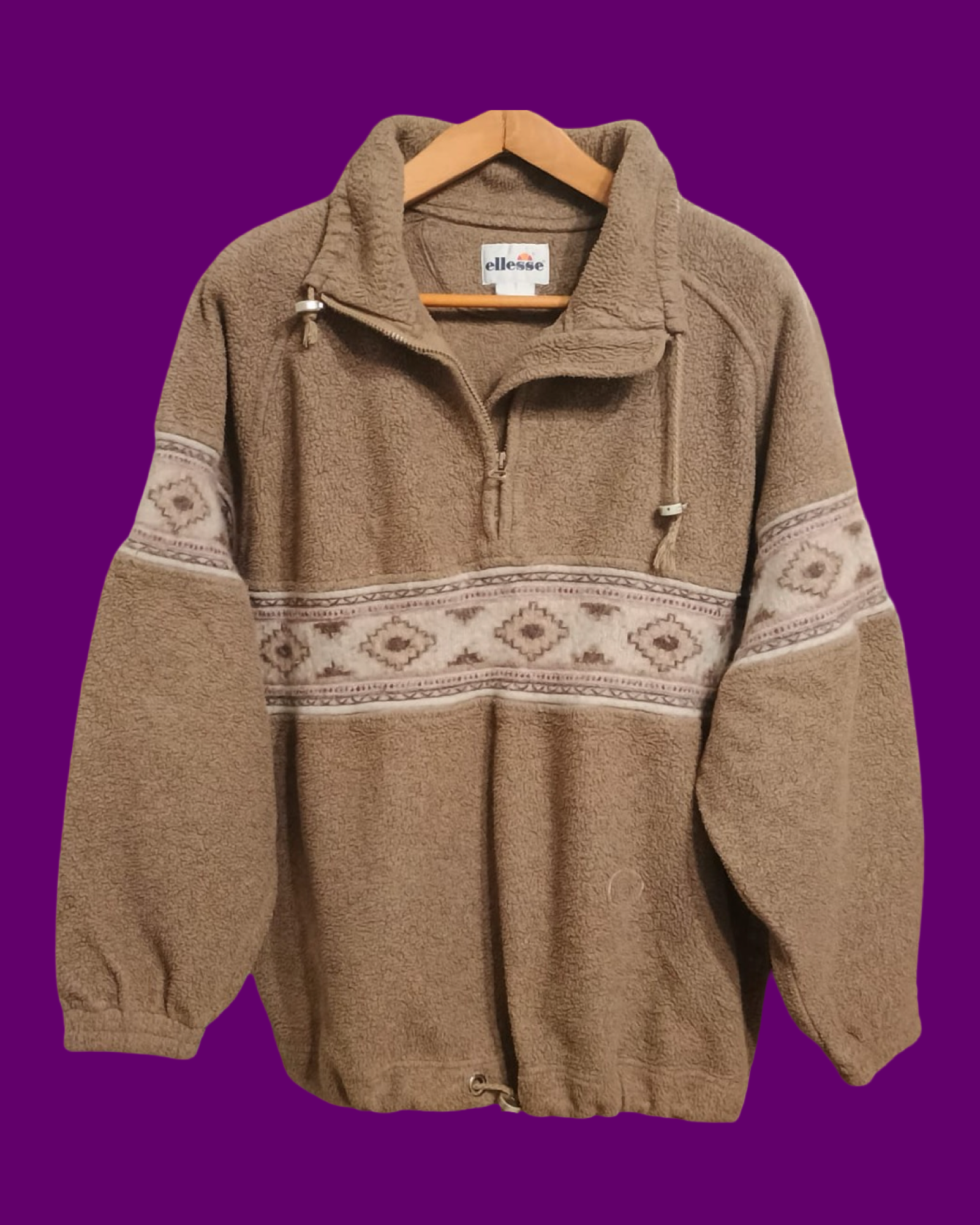 Vintage Multicolor Fantasy 90's Fleece Unisex Size L