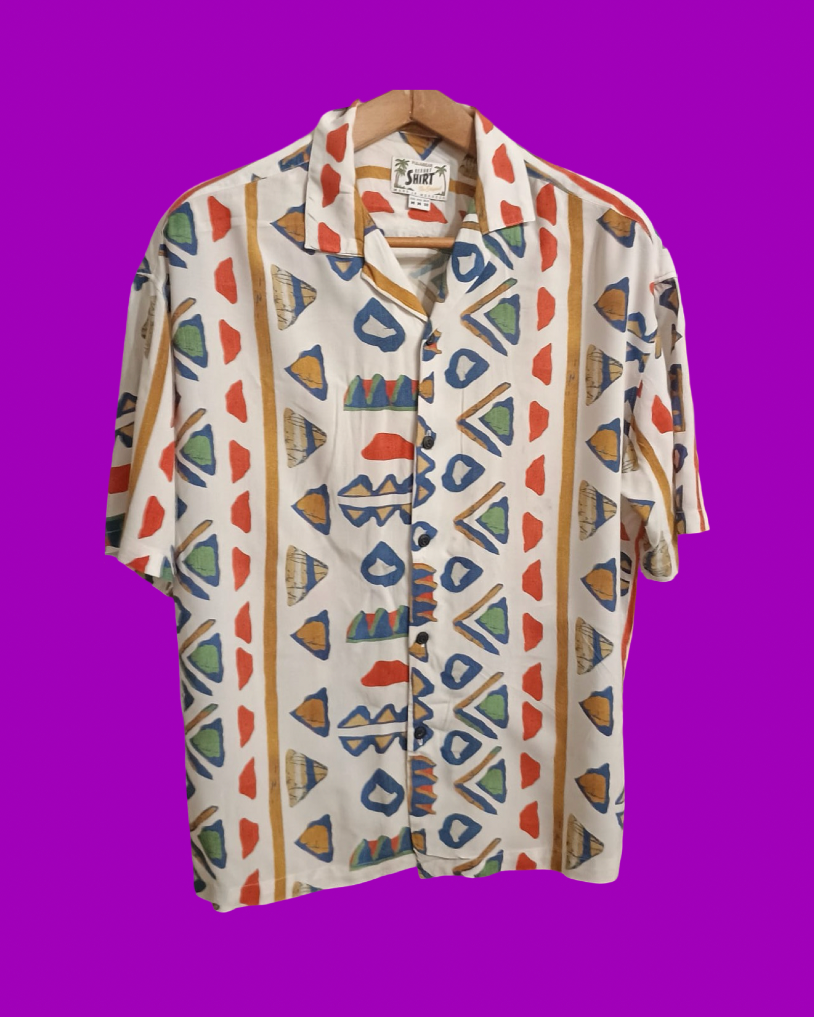 Vintage Style Multicolor Fantasy Shirt Unisex Size M