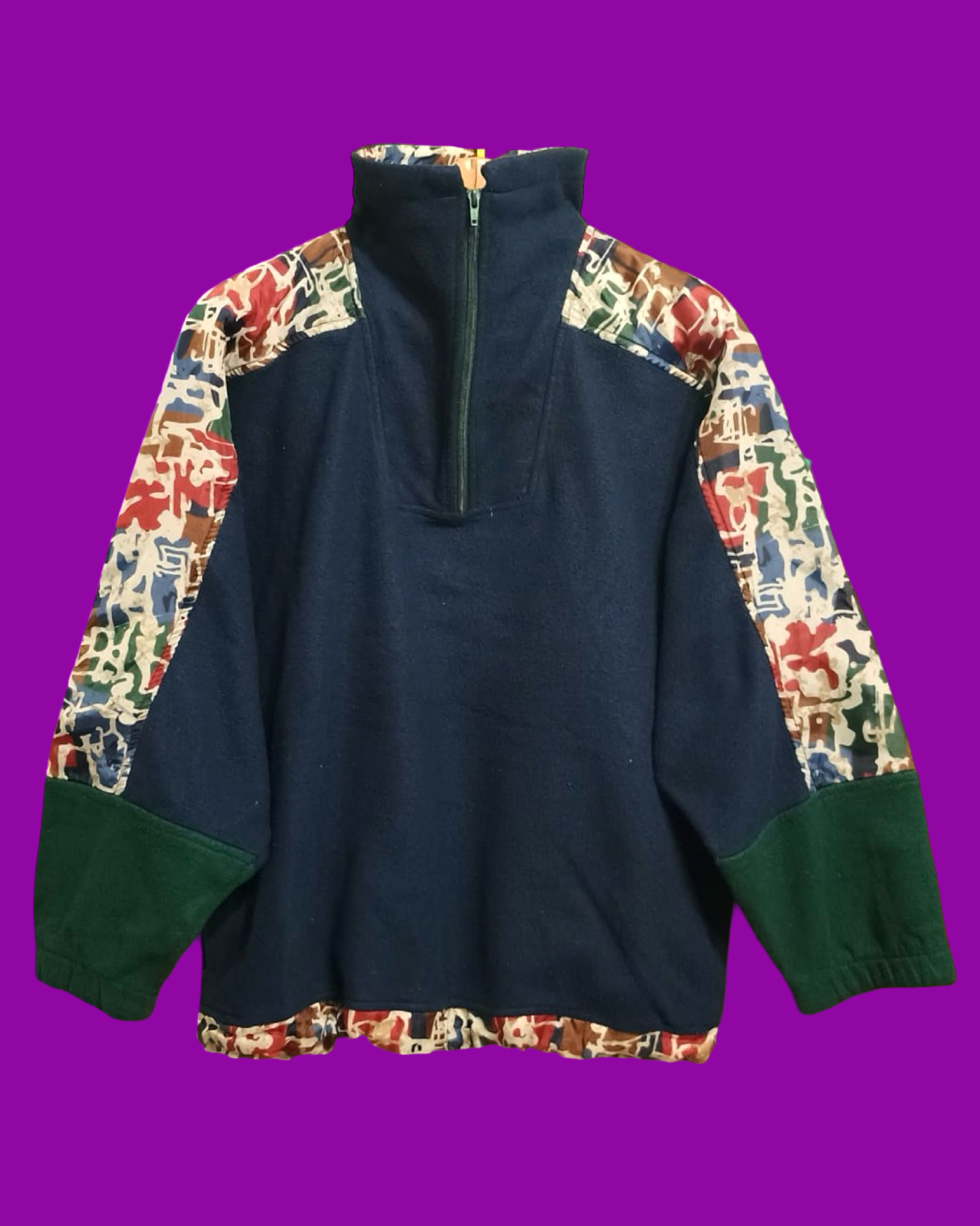 Vintage Multicolor Fantasy 90's Fleece Unisex Size L