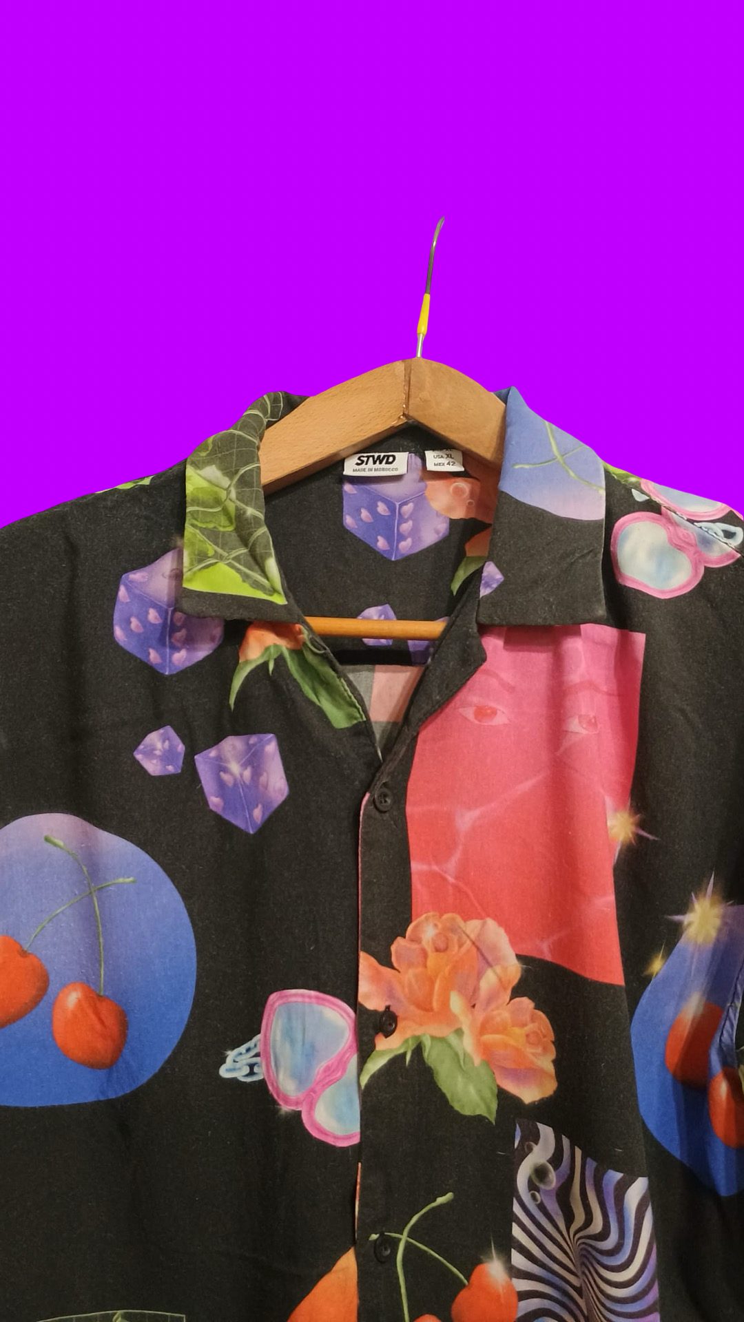 Vintage Style Multicolor Fantasy Shirt Unisex Size L