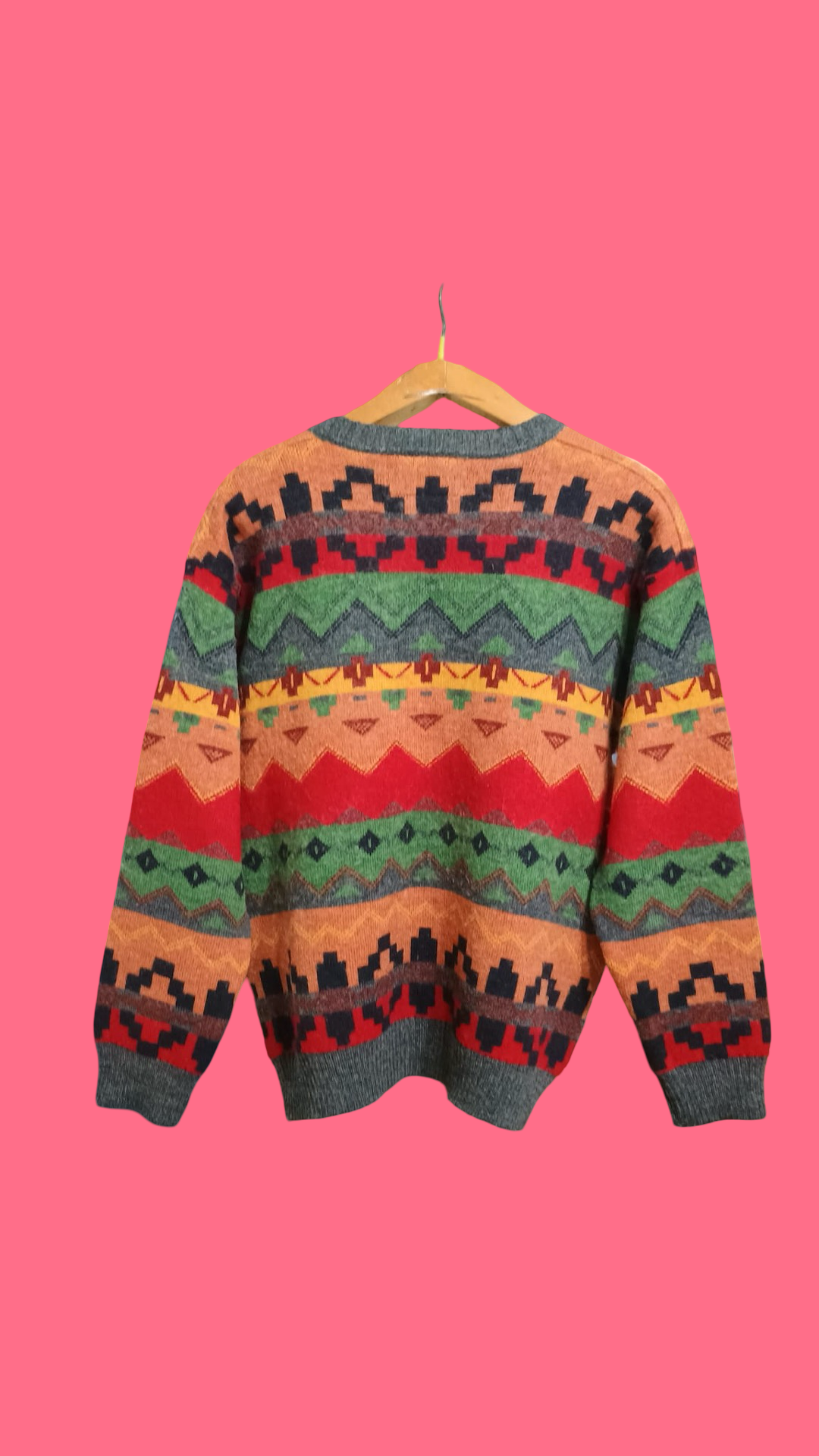 Vintage Multicolor Fantasy 90's Sweater Unisex Size M