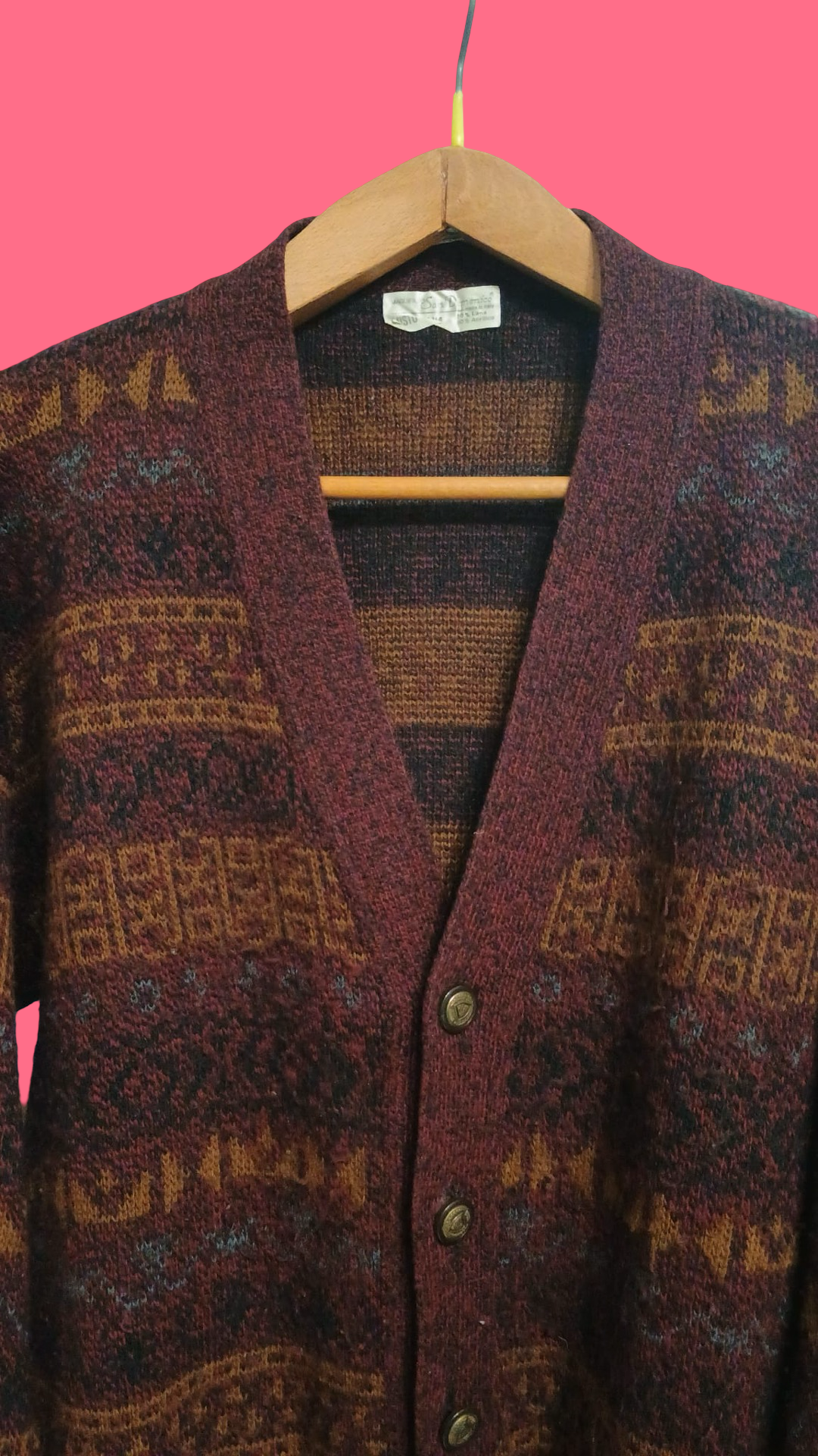 Vintage Multicolor Fantasy 90's Sweater Unisex Size L