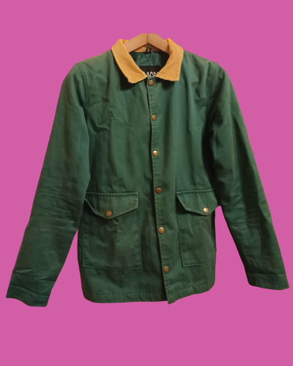 Vintage Green 90's Spring Harrington Jacket Unisex Size S
