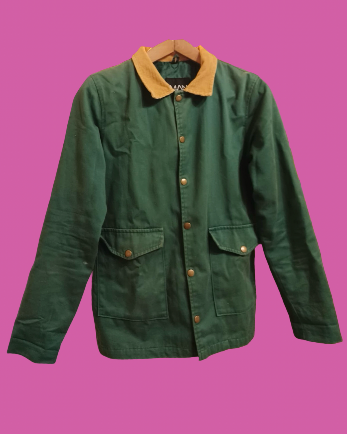 Vintage Green 90's Spring Harrington Jacket Unisex Size S