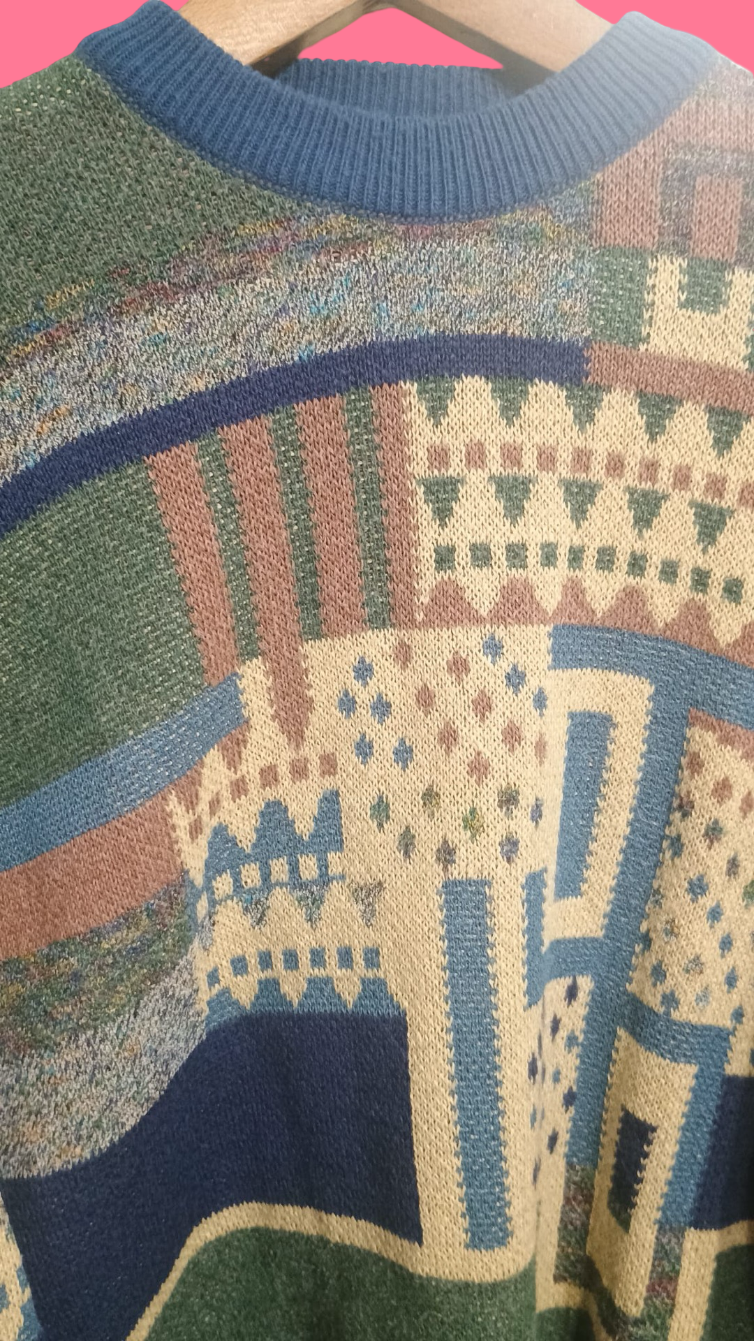 Vintage Multicolor Fantasy 90's Sweater Unisex Size S