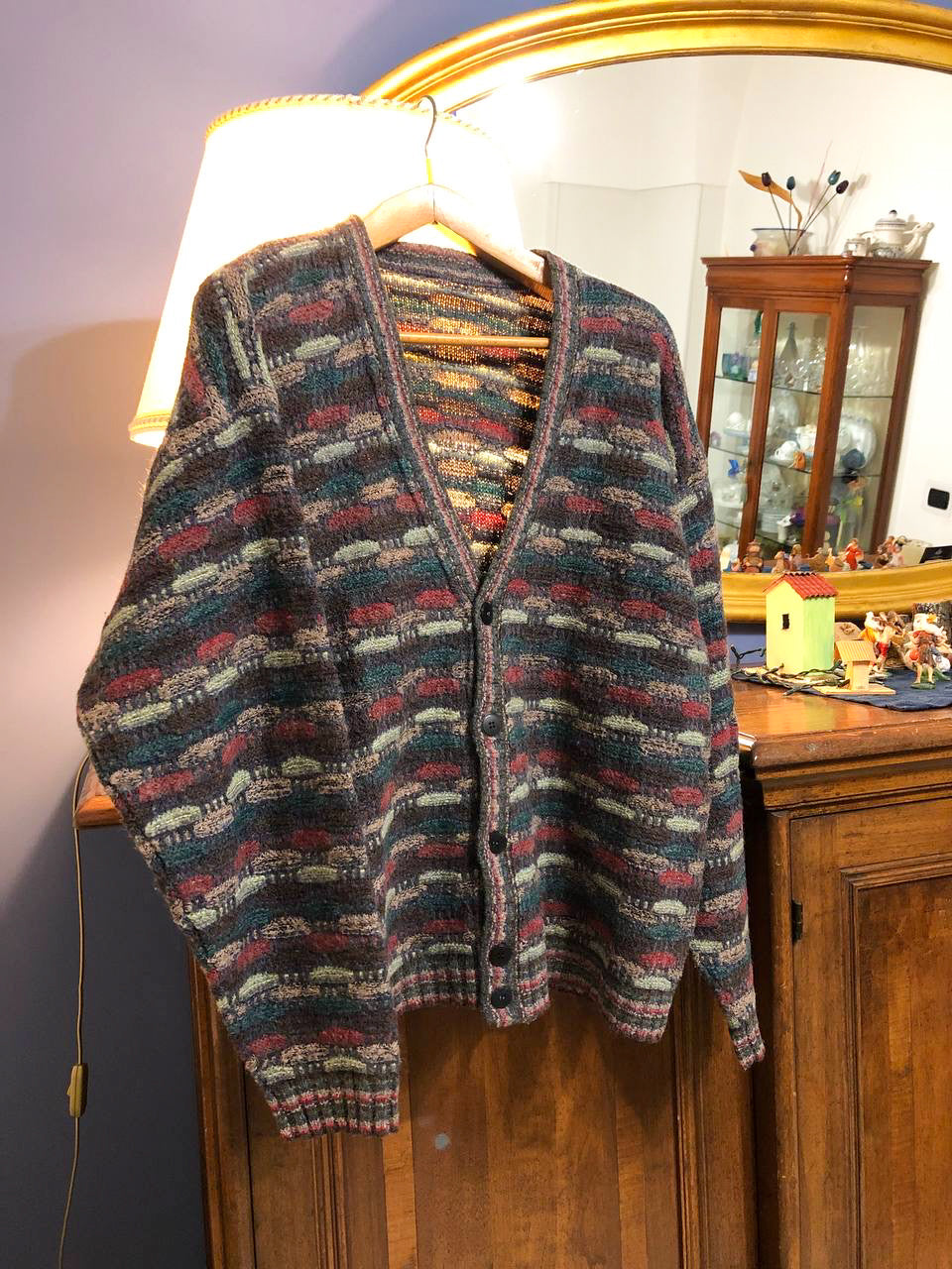 Cardigan vintage unisexe