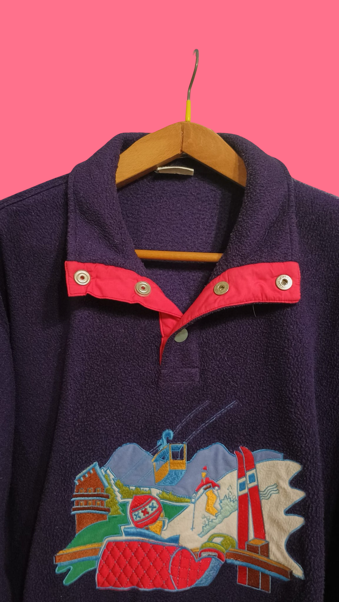 Vintage Multicolor Fantasy Sergio Tacchini 90's Sweatshirt Unisex Size L