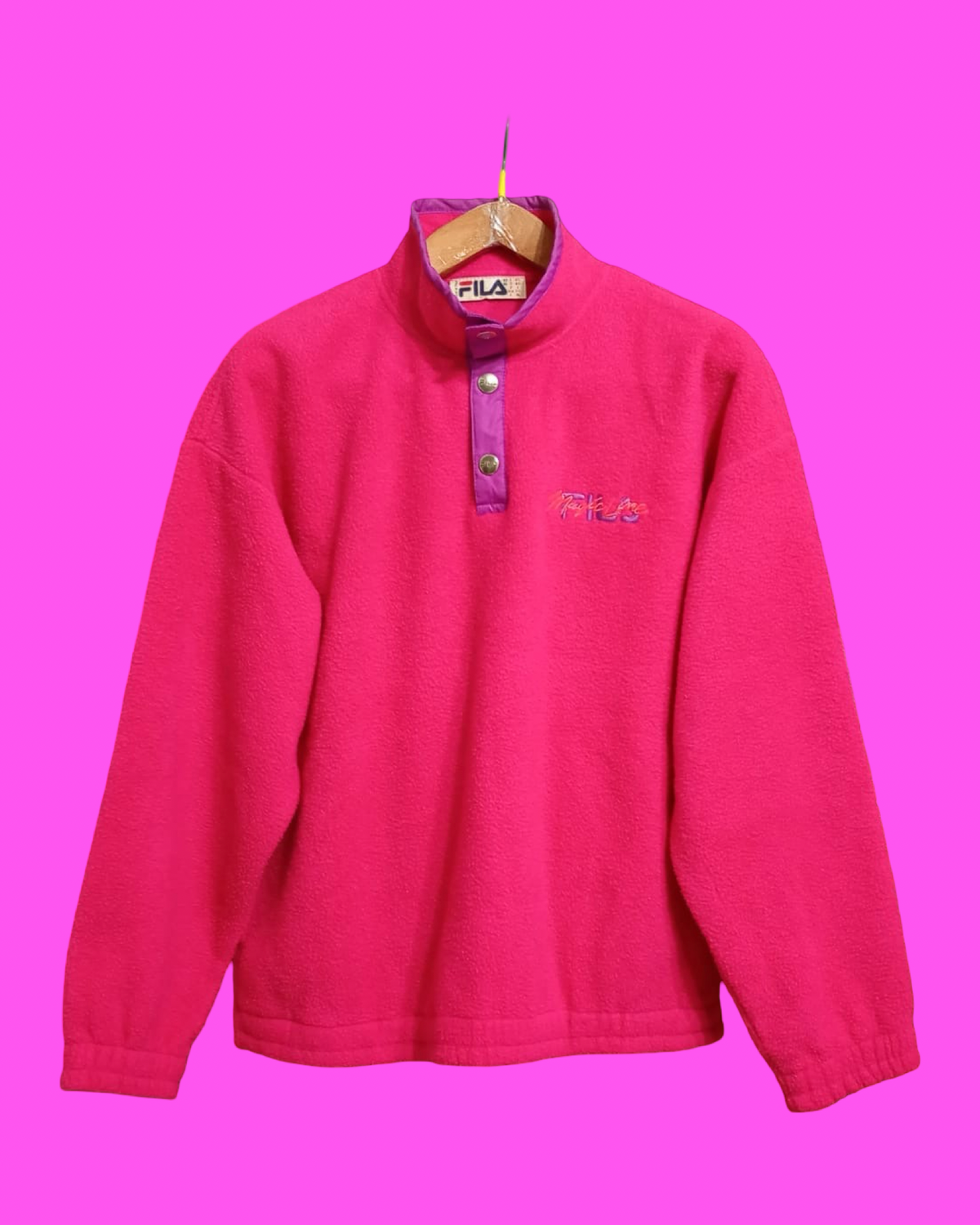 Vintage Multicolor Fantasy 90's Rare Fila Fleece Unisex Size M