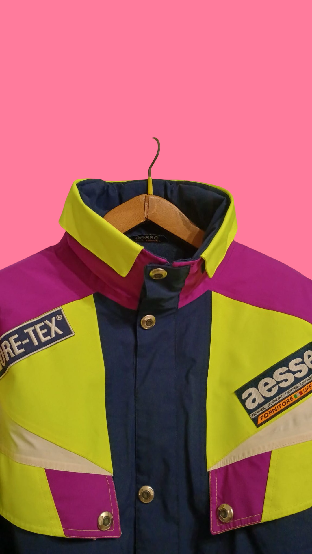 Vintage Multicolor Fantasy 90's Aesse Snow Jacket Unisex Size L