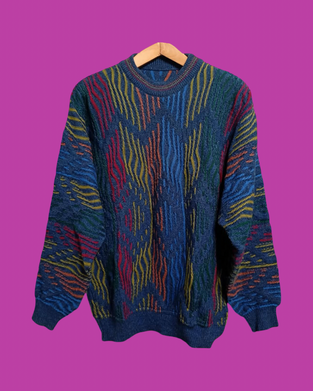 Vintage Multicolor Fantasy 90's Sweater Unisex Size XL