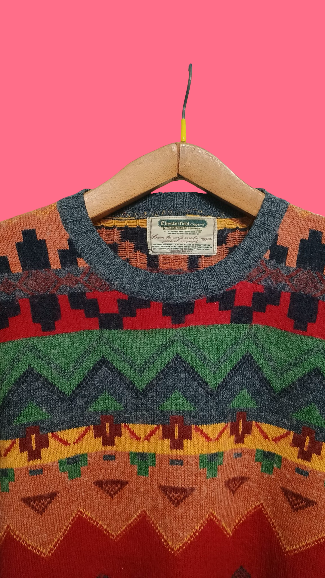 Vintage Multicolor Fantasy 90's Sweater Unisex Size M