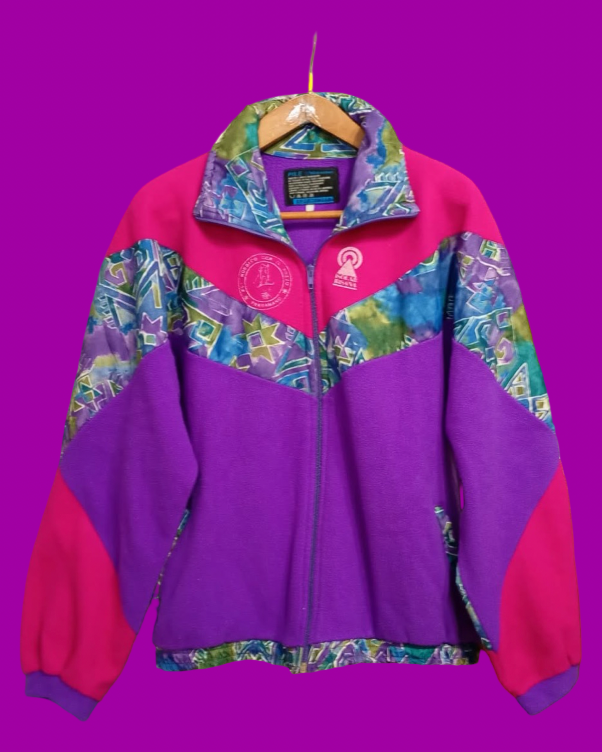 Vintage Multicolor Fantasy 90's Fleece Unisex Size M