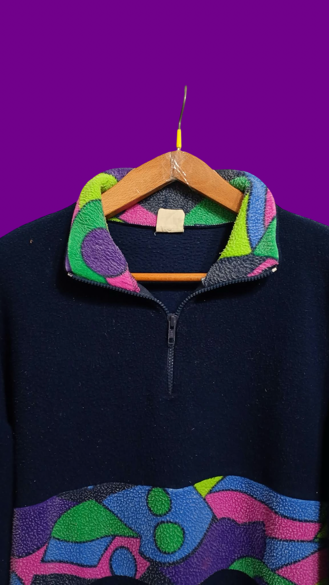 Vintage Multicolor Fantasy 90's Fleece Unisex Size L