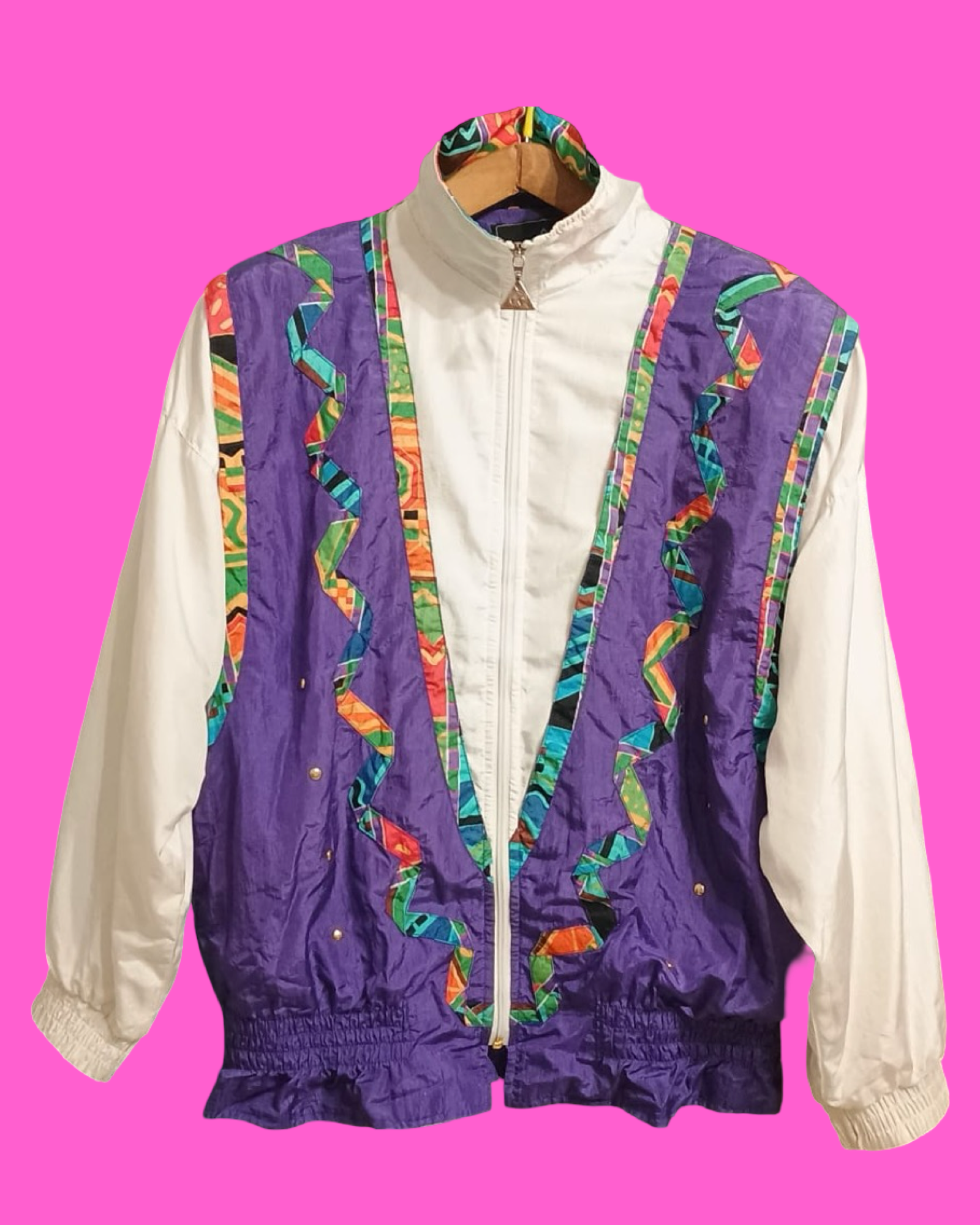 Vintage Multicolor Fantasy 90's Windbreaker Woman Size M