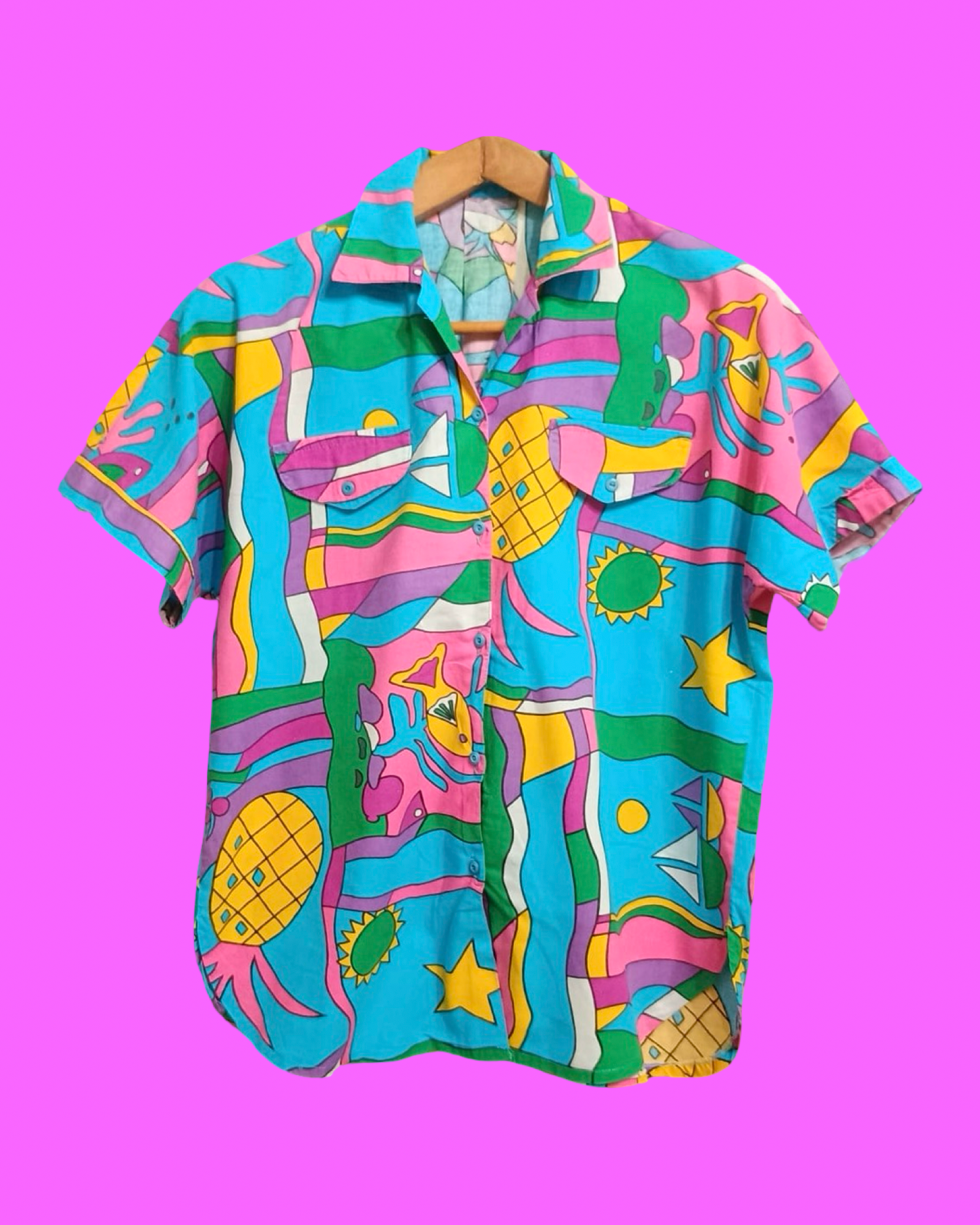 Vintage Multicolor Fantasy 90's Shirt Unisex Size S