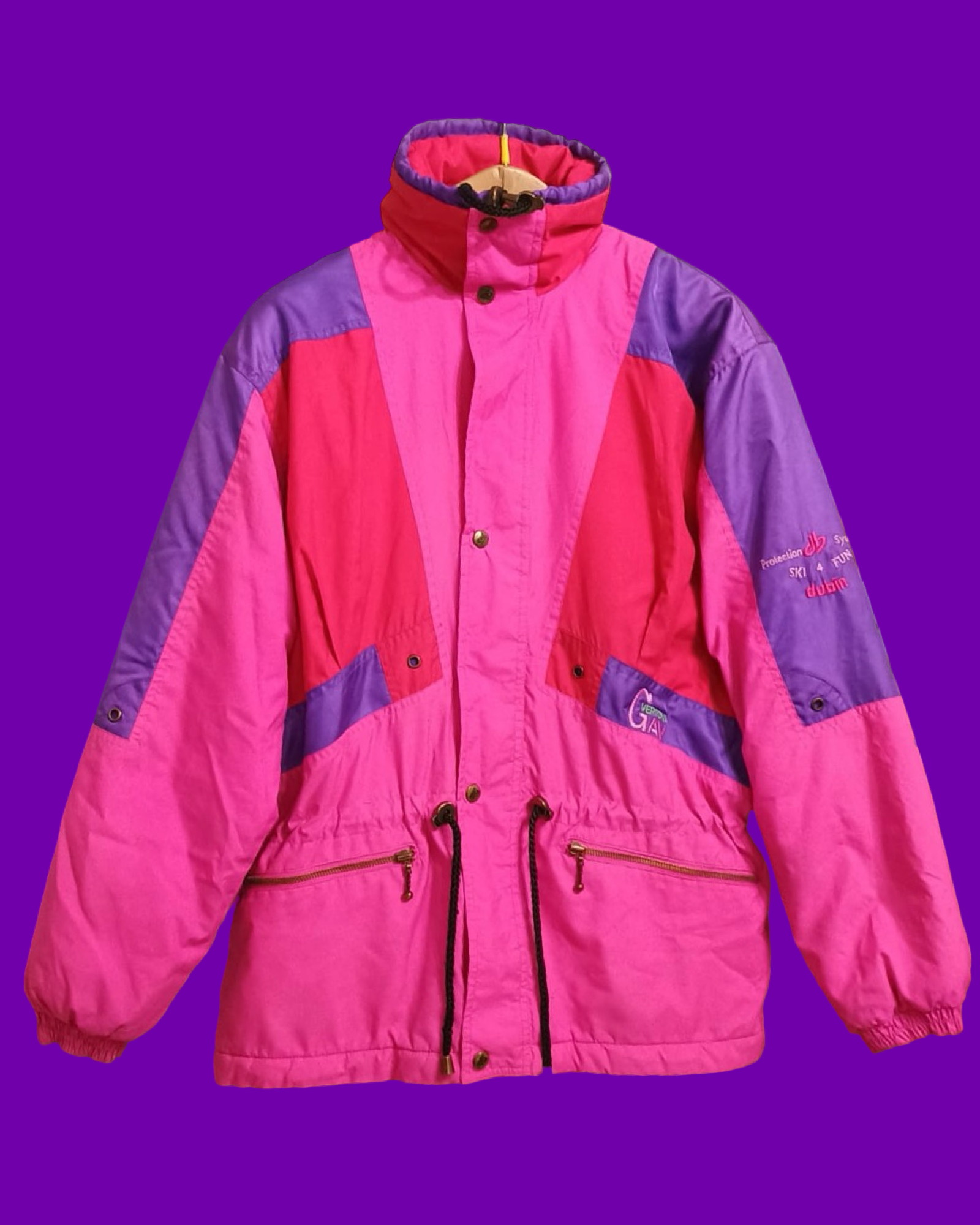 Vintage Multicolor Fantasy 90's Snow Jacket Unisex Size M