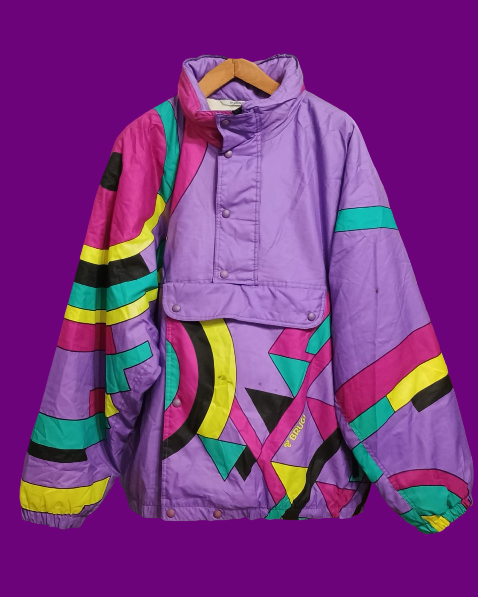 Vintage Multicolor Fantasy 90's Snow Jacket Unisex Size XL