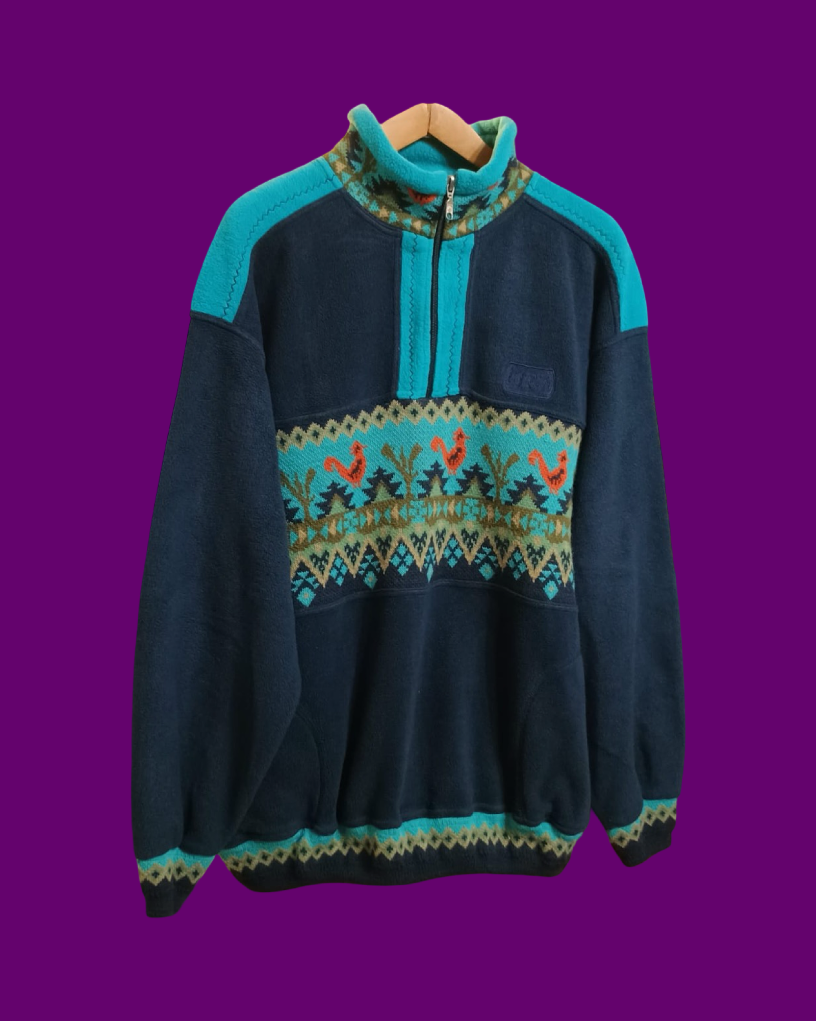 Vintage Multicolor Fantasy 90's Fleece Unisex Size XL