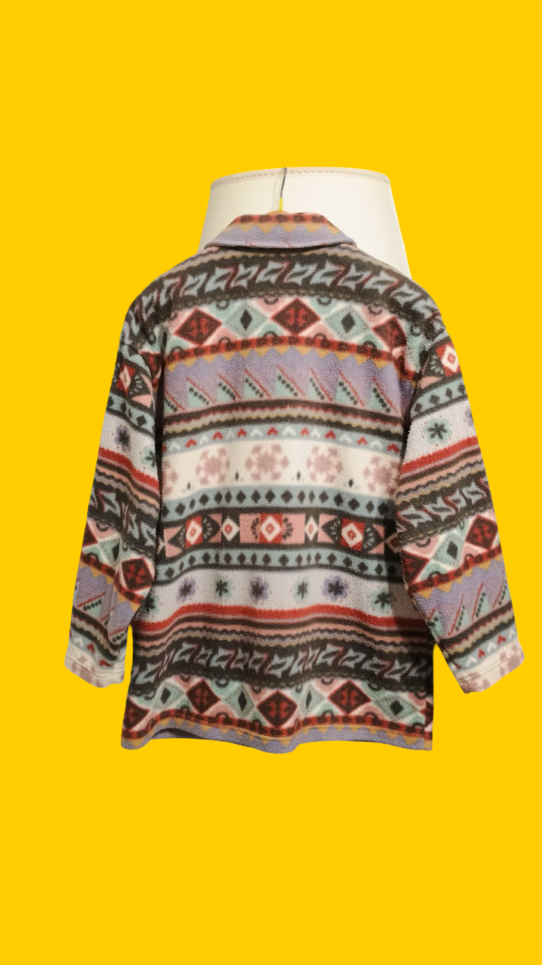 Sweatshirt Vintage Multicolor A Fantasia Anni 90 Unisex Size L