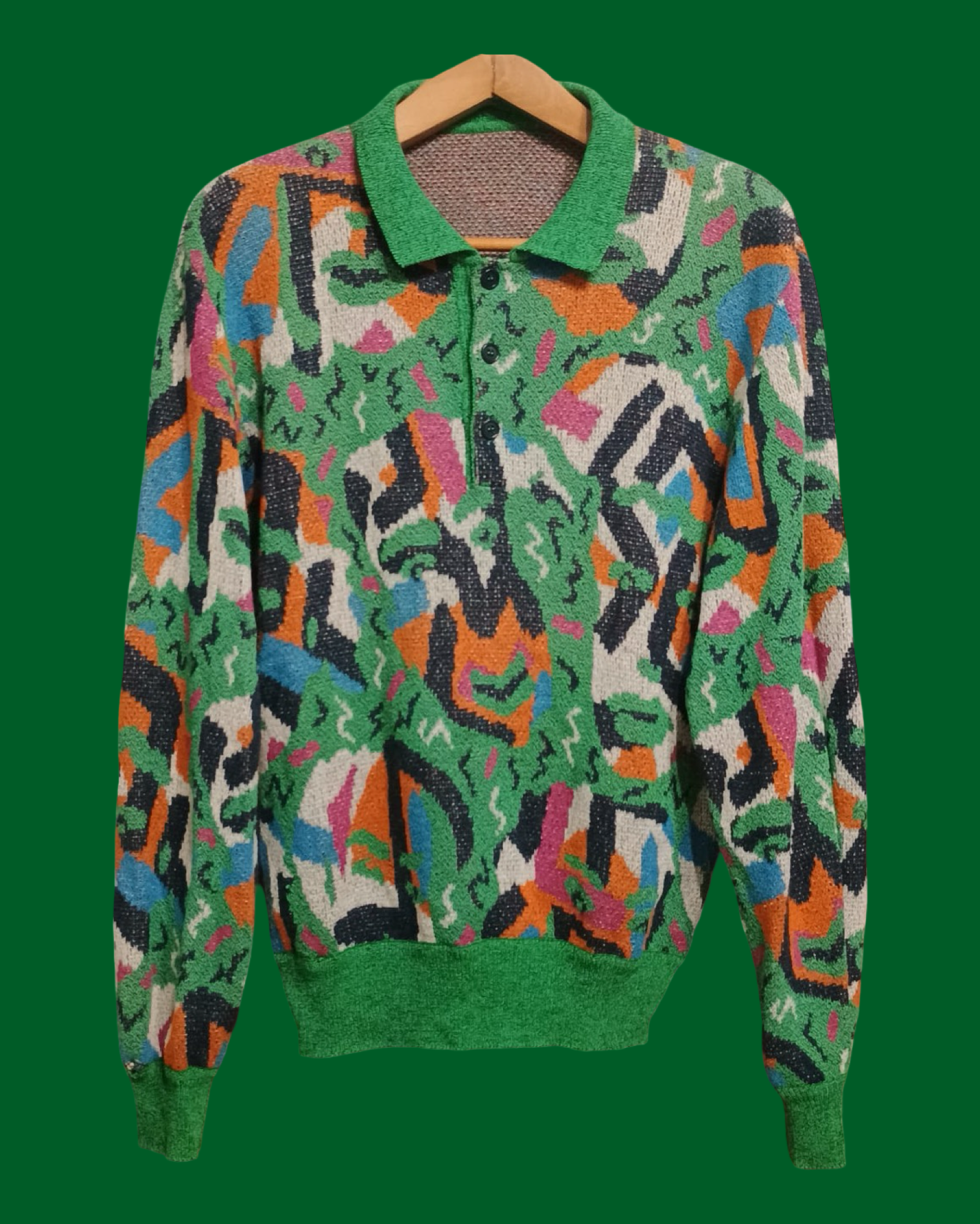 Vintage Multicolor Fantasy 90's Sweater Unisex Size L