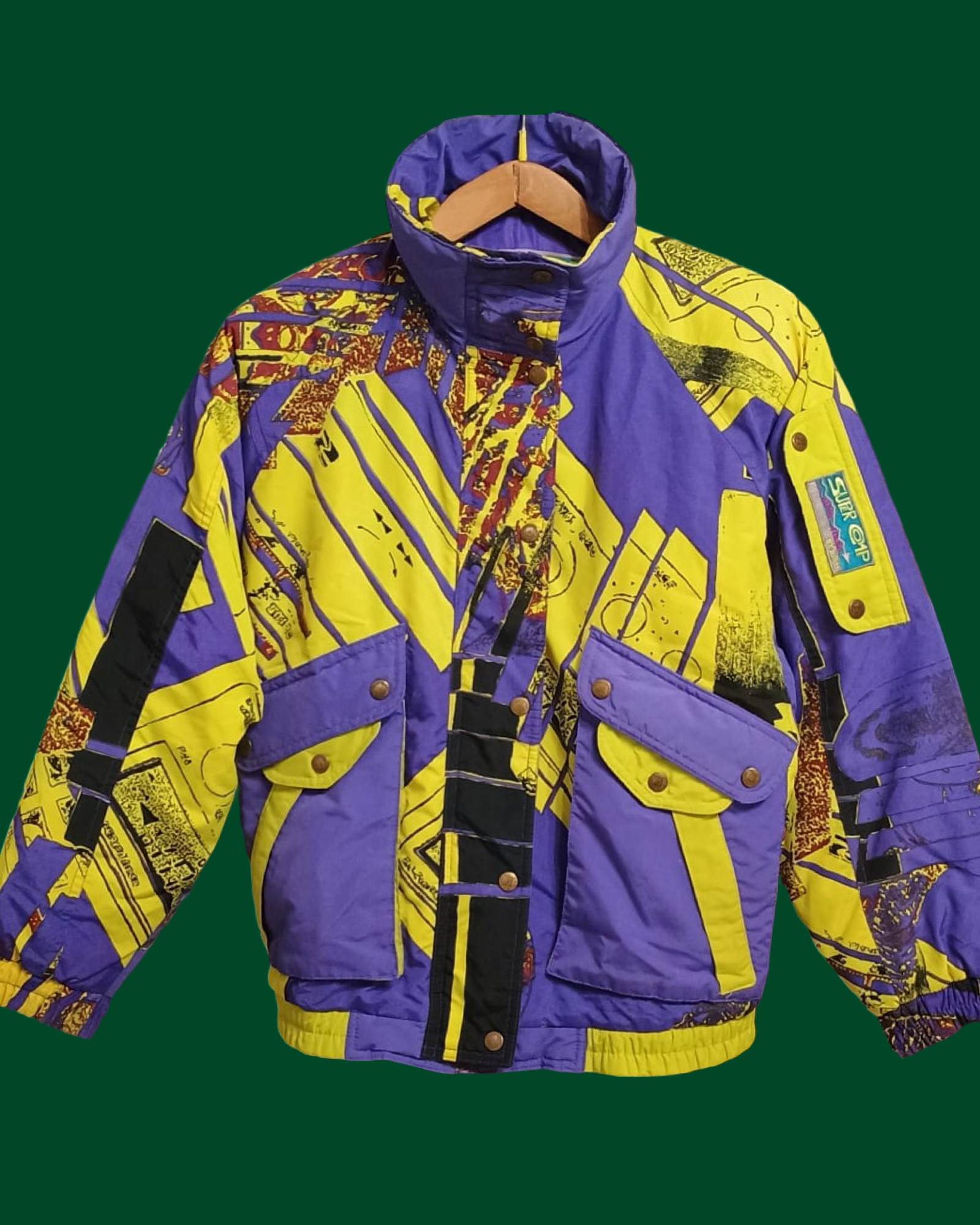 Vintage Multicolor Fantasy 90's Snow Jacket Unisex Size M