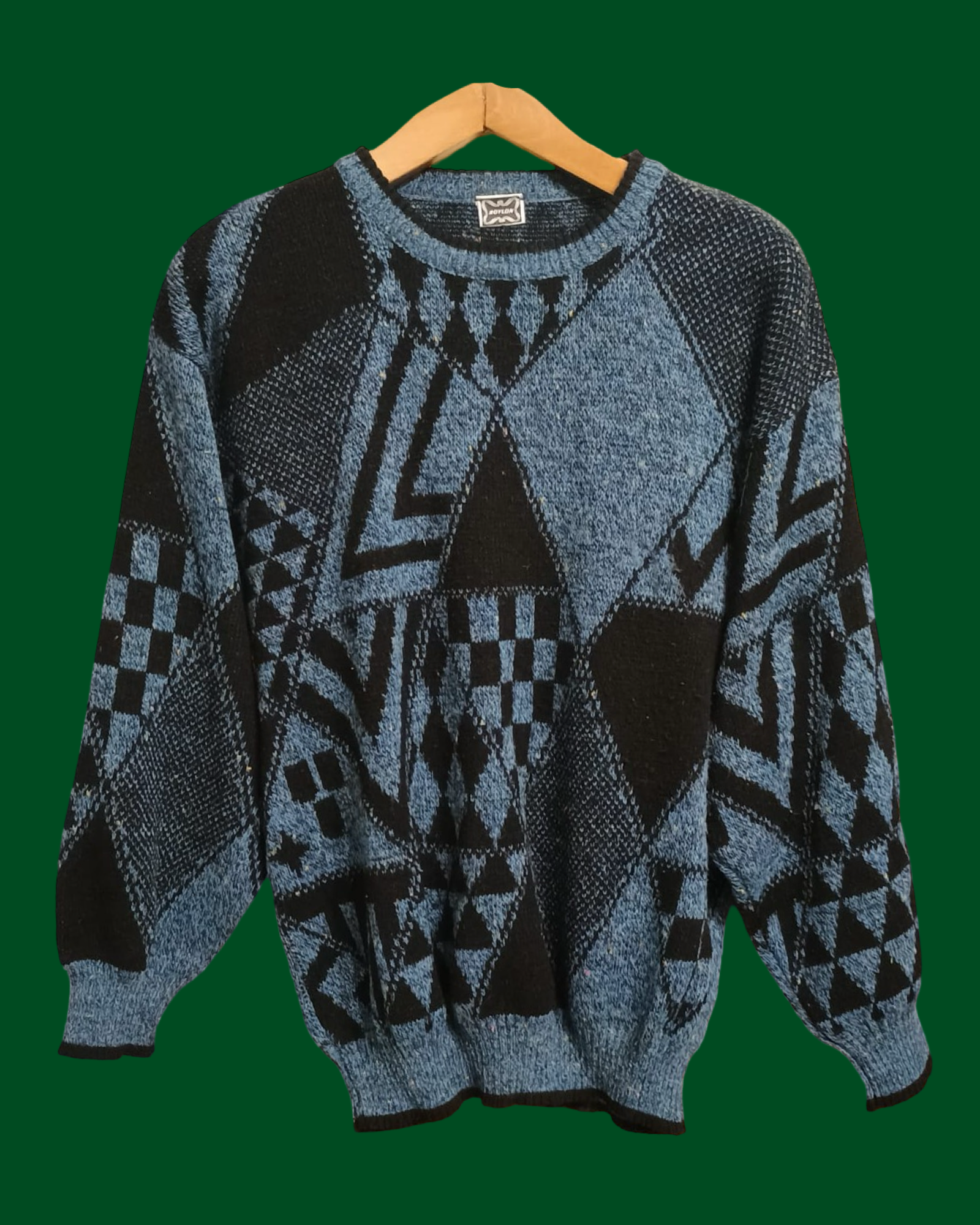 Vintage Multicolor Fantasy 90's Sweater Unisex Size L