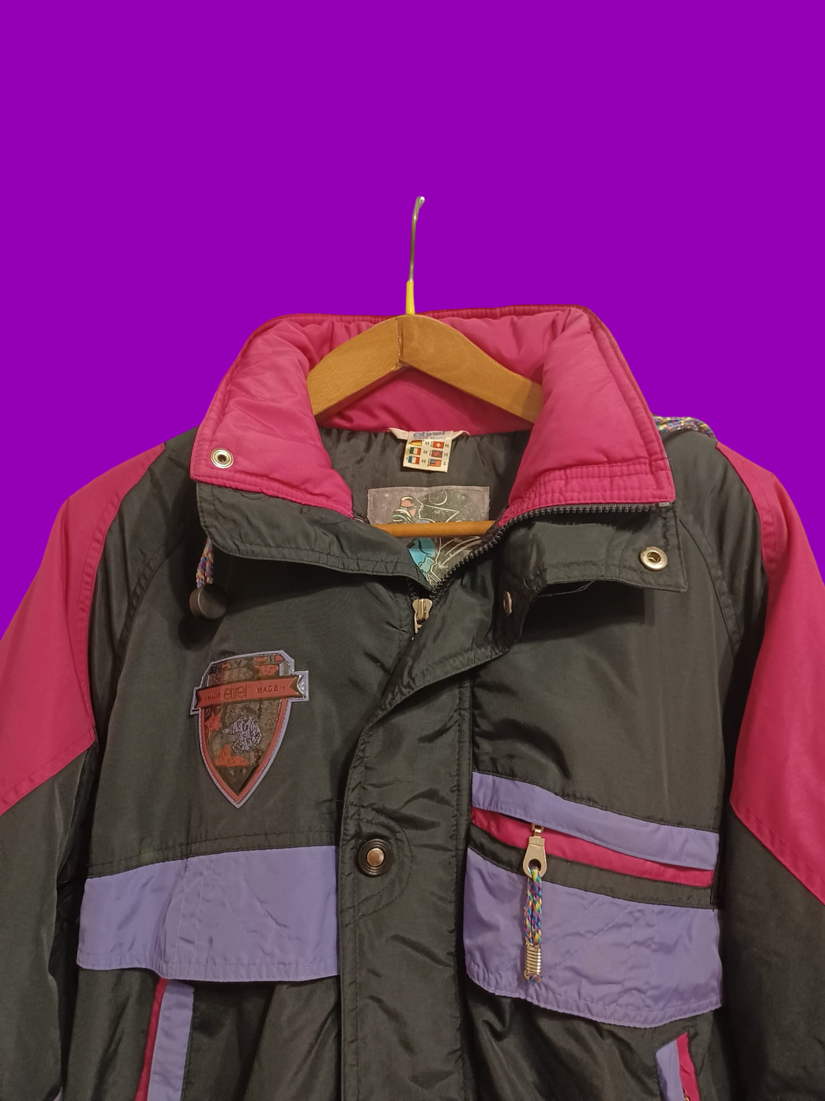 Vintage Multicolor Fantasy 90's Rare Snow Jacket Unisex Size M
