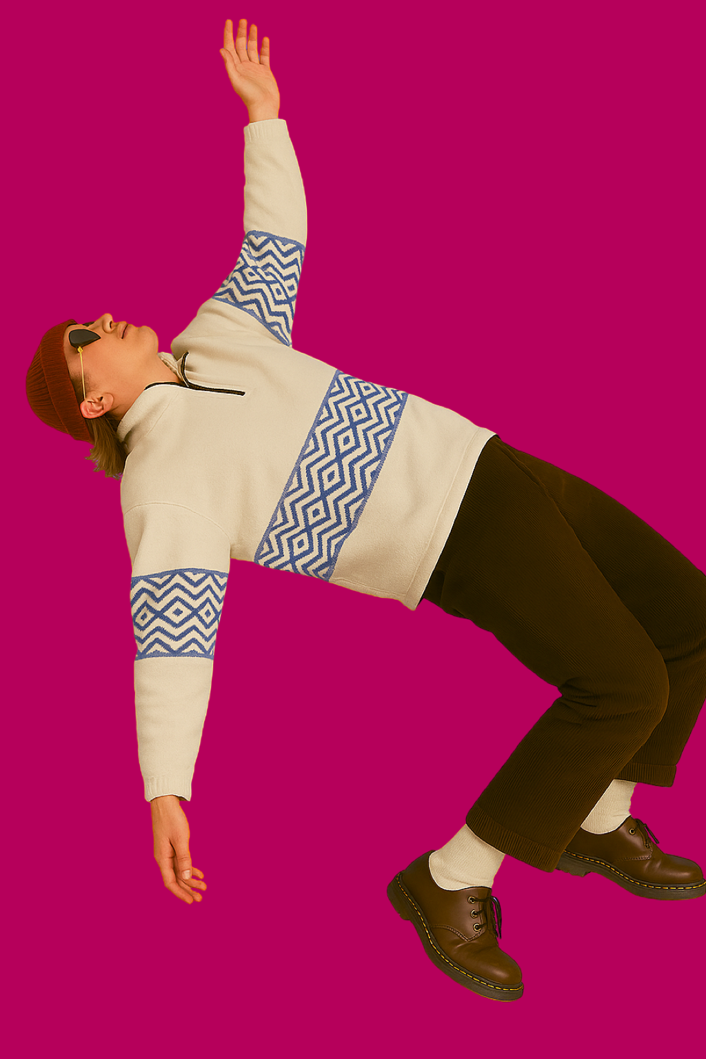 Vintage Multicolor Fantasy 90's Fleece Unisex Size XL