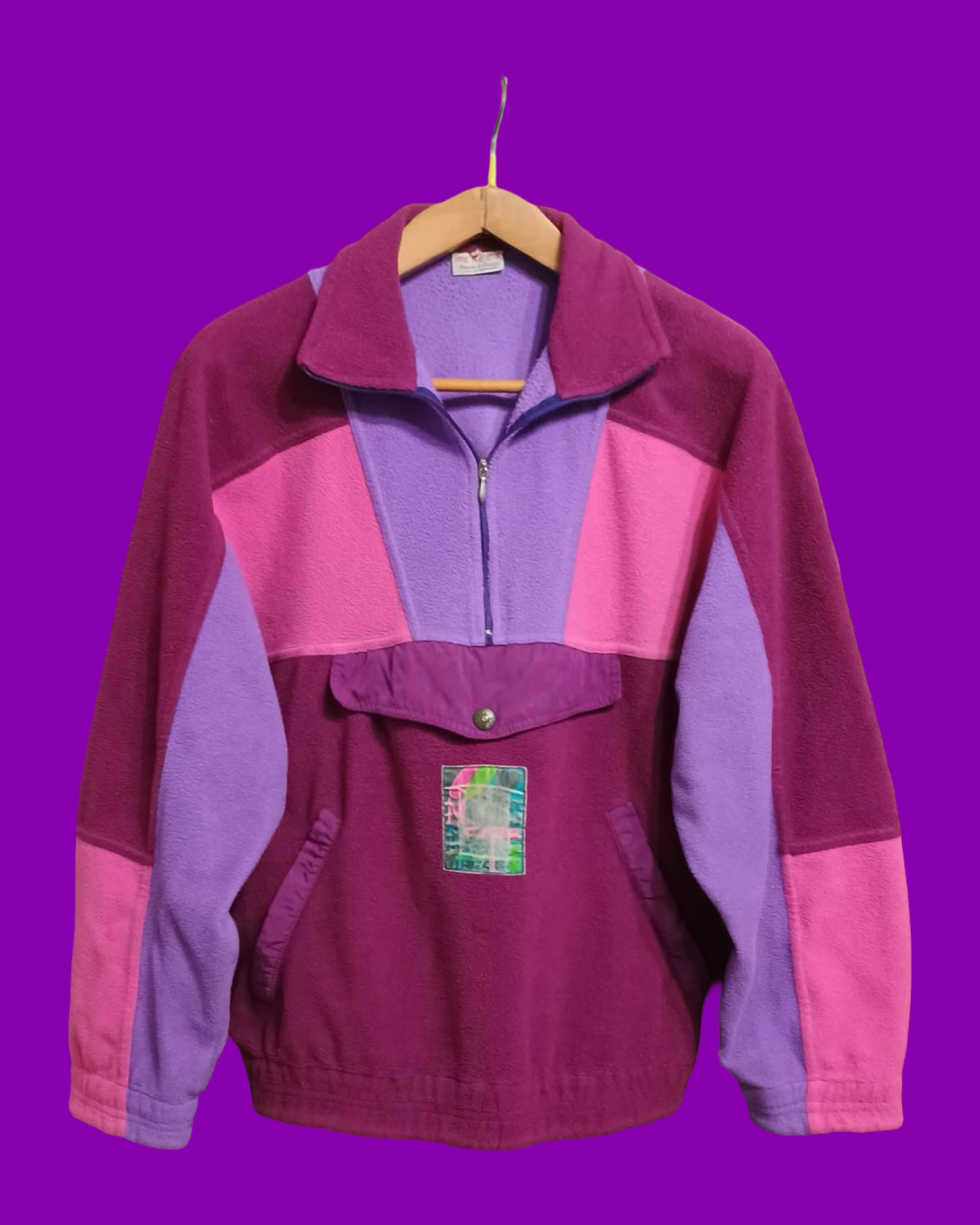 Vintage Multicolor Fantasy 90's Fleece Unisex Size M