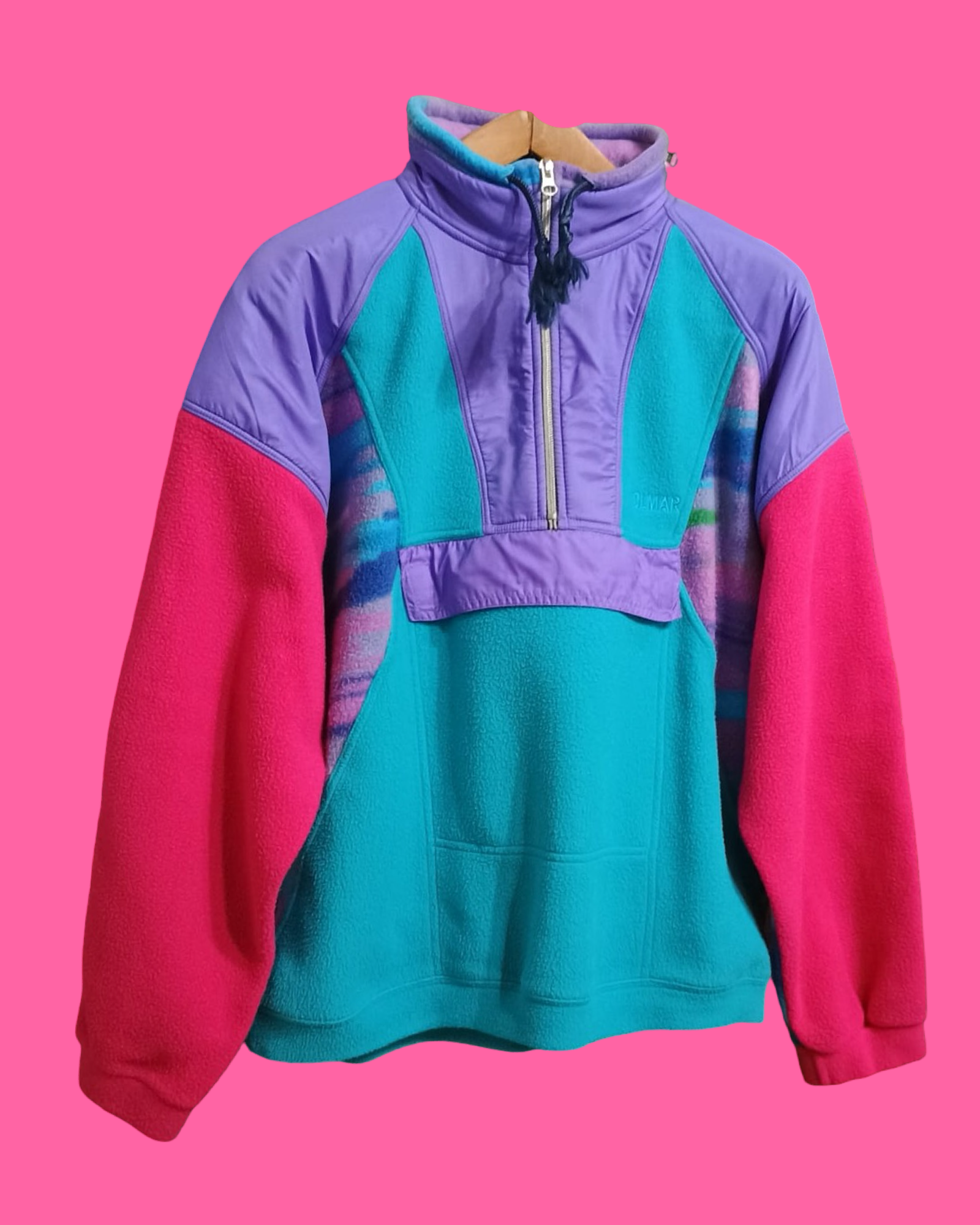 Vintage Multicolor Fantasy 90's Colmar Fleece Unisex Size L