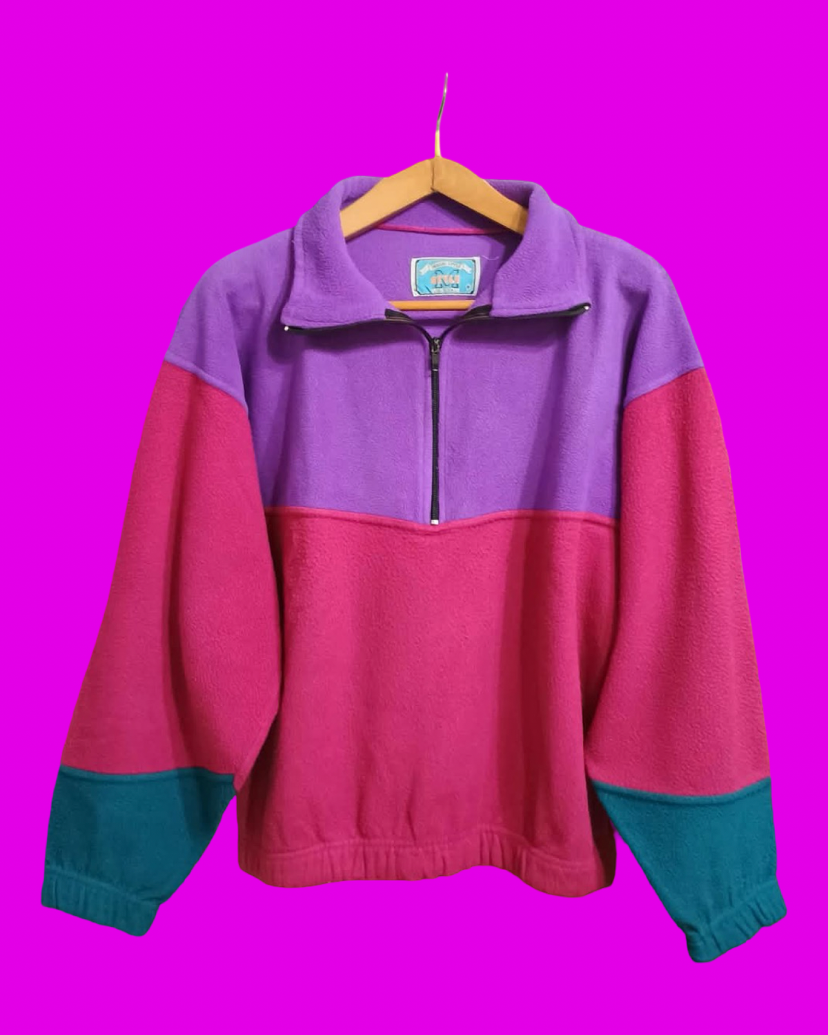 Vintage Multicolor Fantasy 90's Fleece Unisex Size M