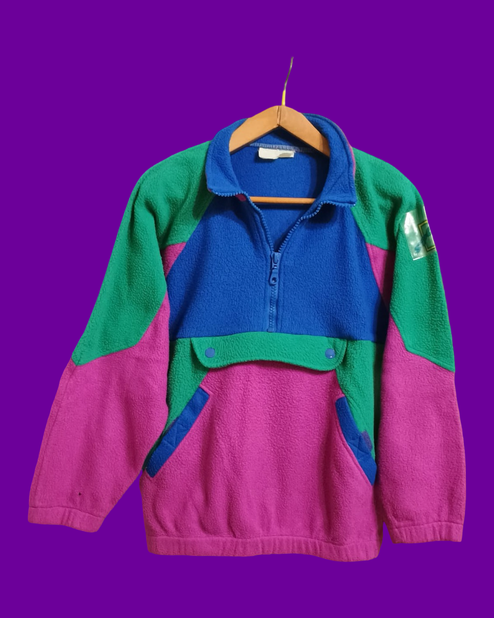 Vintage Multicolor Fantasy 90's Fleece Unisex Size L