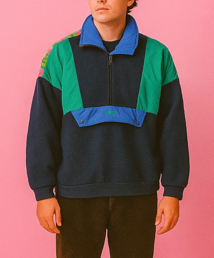 Sweatshirt Vintage Multicolor A Fantasia Anni 90 Unisex Size L