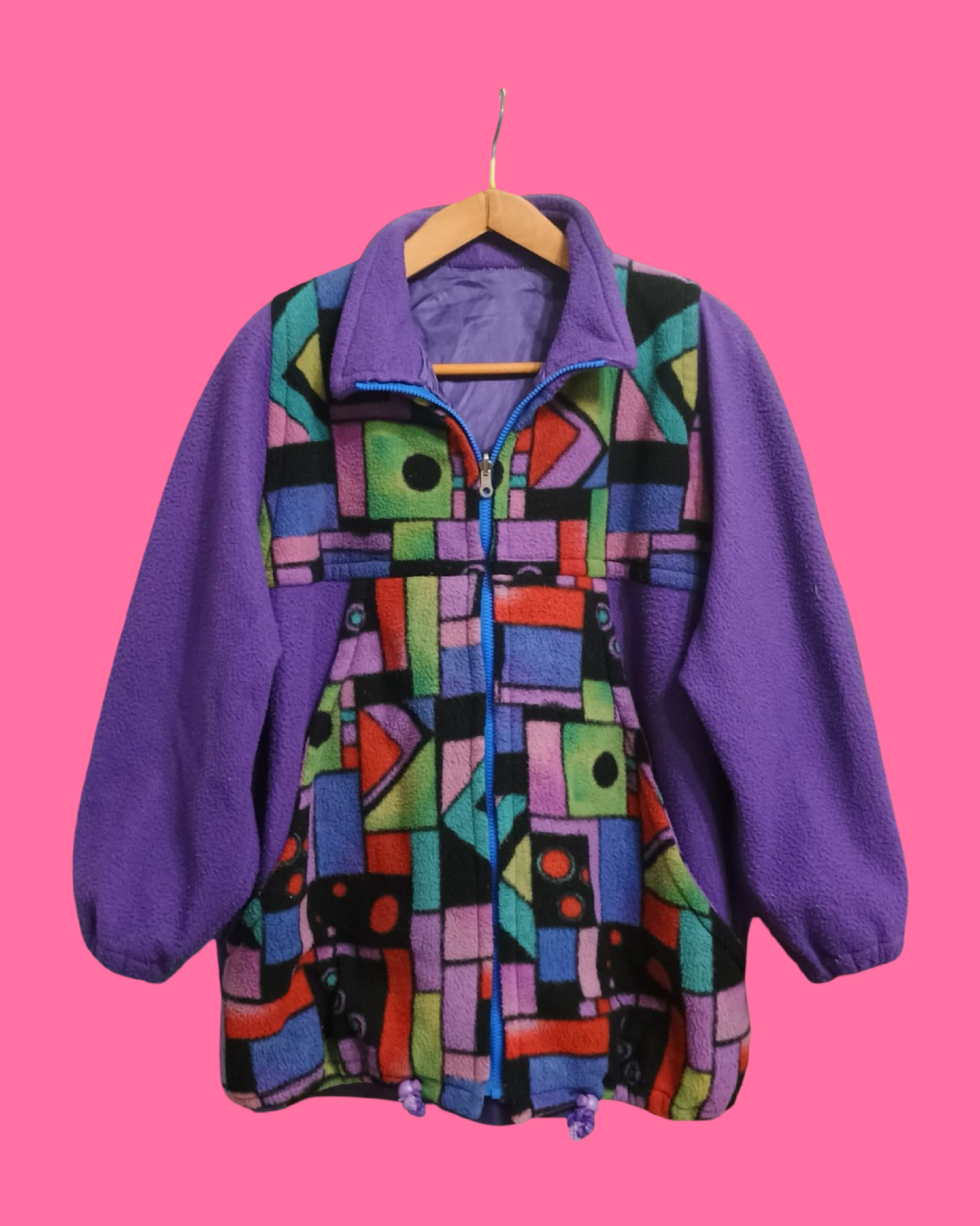 Vintage Multicolor Fantasy 90's Fleece Unisex Size XL