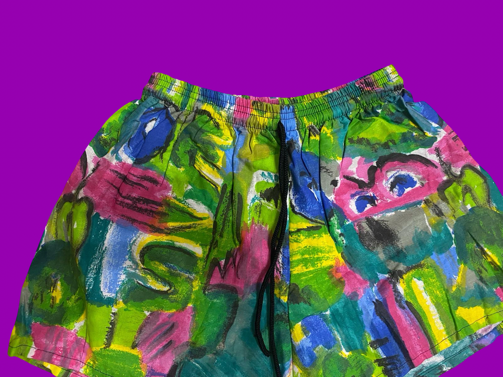 Vintage Multicolor Fantasy 90's Swimming Suit Unisex Size M