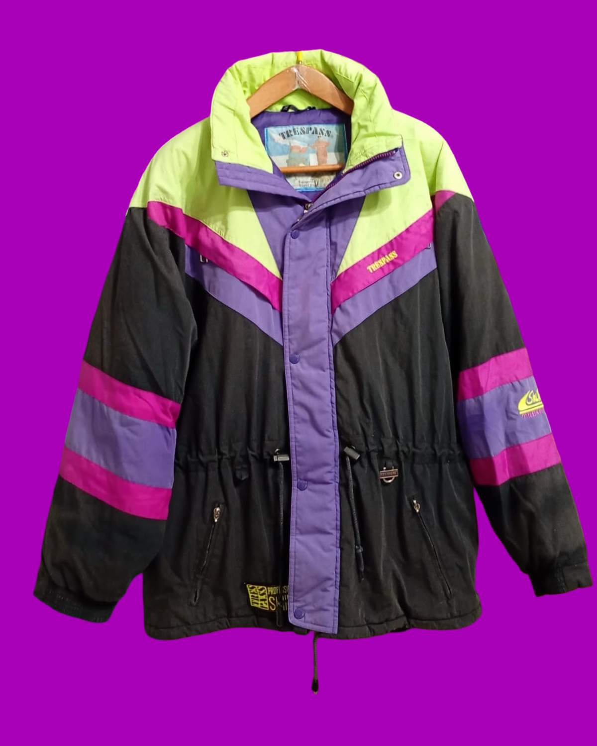 Vintage Multicolor Fantasy 90's Rare Snow Jacket Unisex Size L