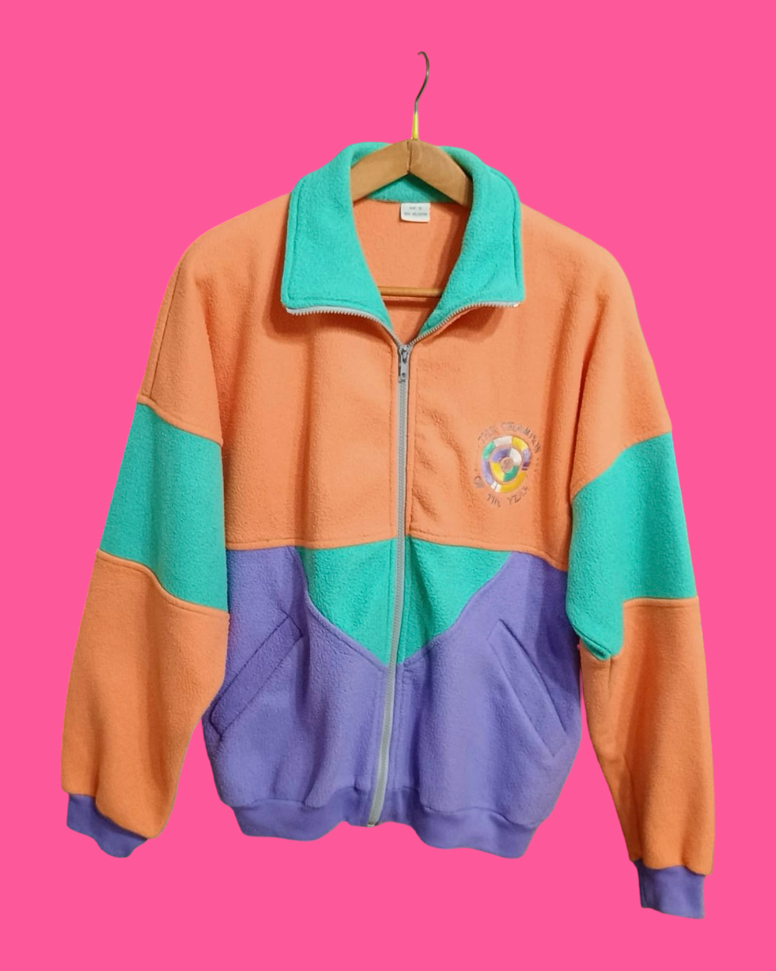 Vintage Multicolor Fantasy 90's Fleece Unisex Size M