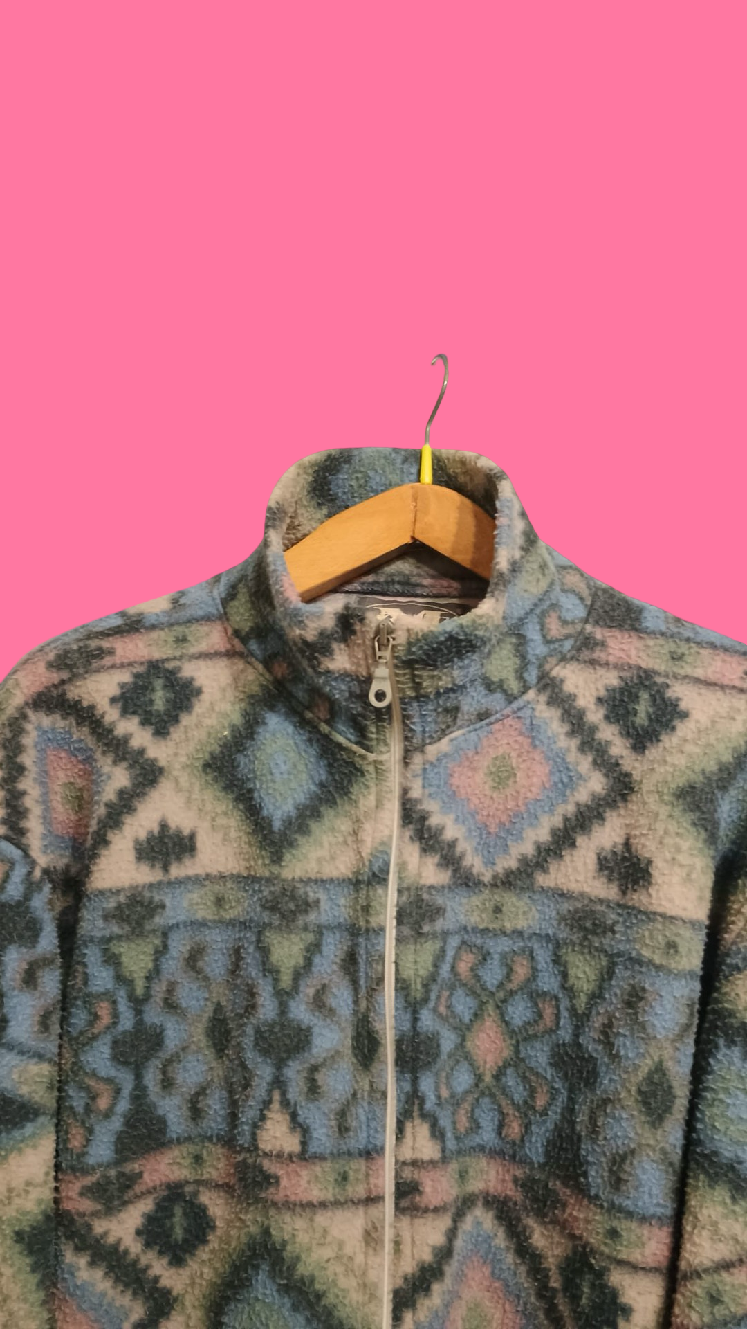 Vintage Multicolor Fantasy 90's Fleece Unisex Size M