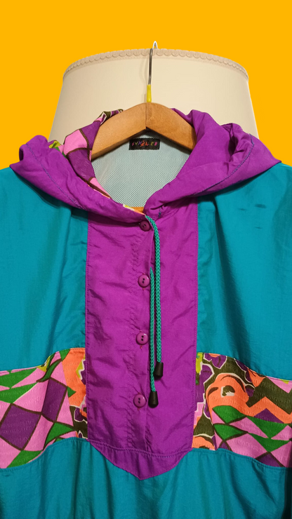 Soft Jacket Vintage Multicolor A Fantasia Anni 90 Unisex Size L
