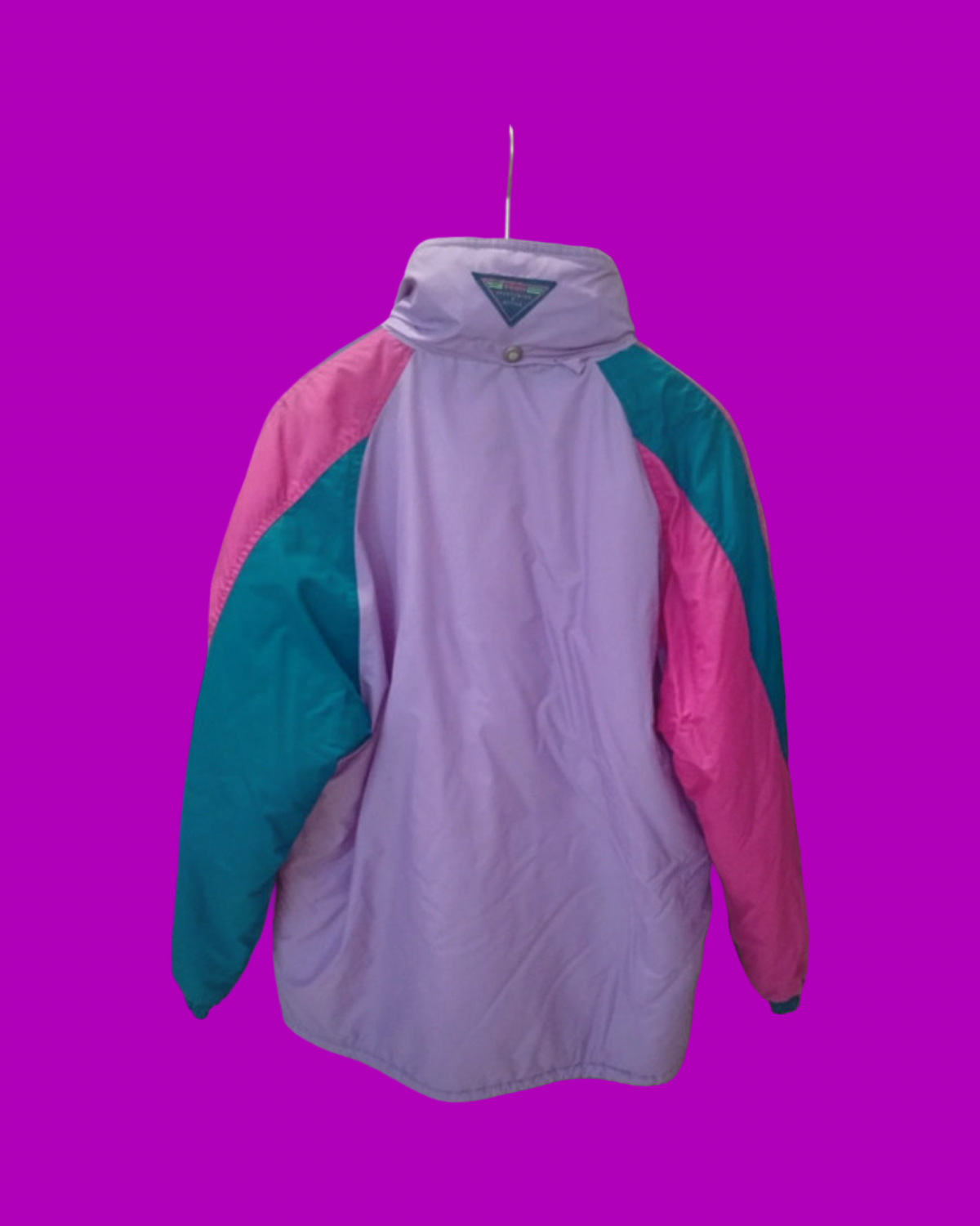 Vintage Multicolor Fantasy 90's Rare Snow Jacket Woman Size XL