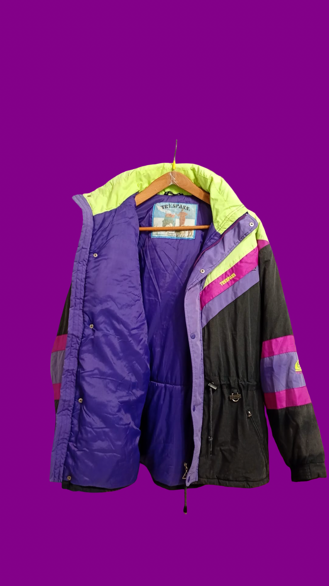 Vintage Multicolor Fantasy 90's Rare Snow Jacket Unisex Size L