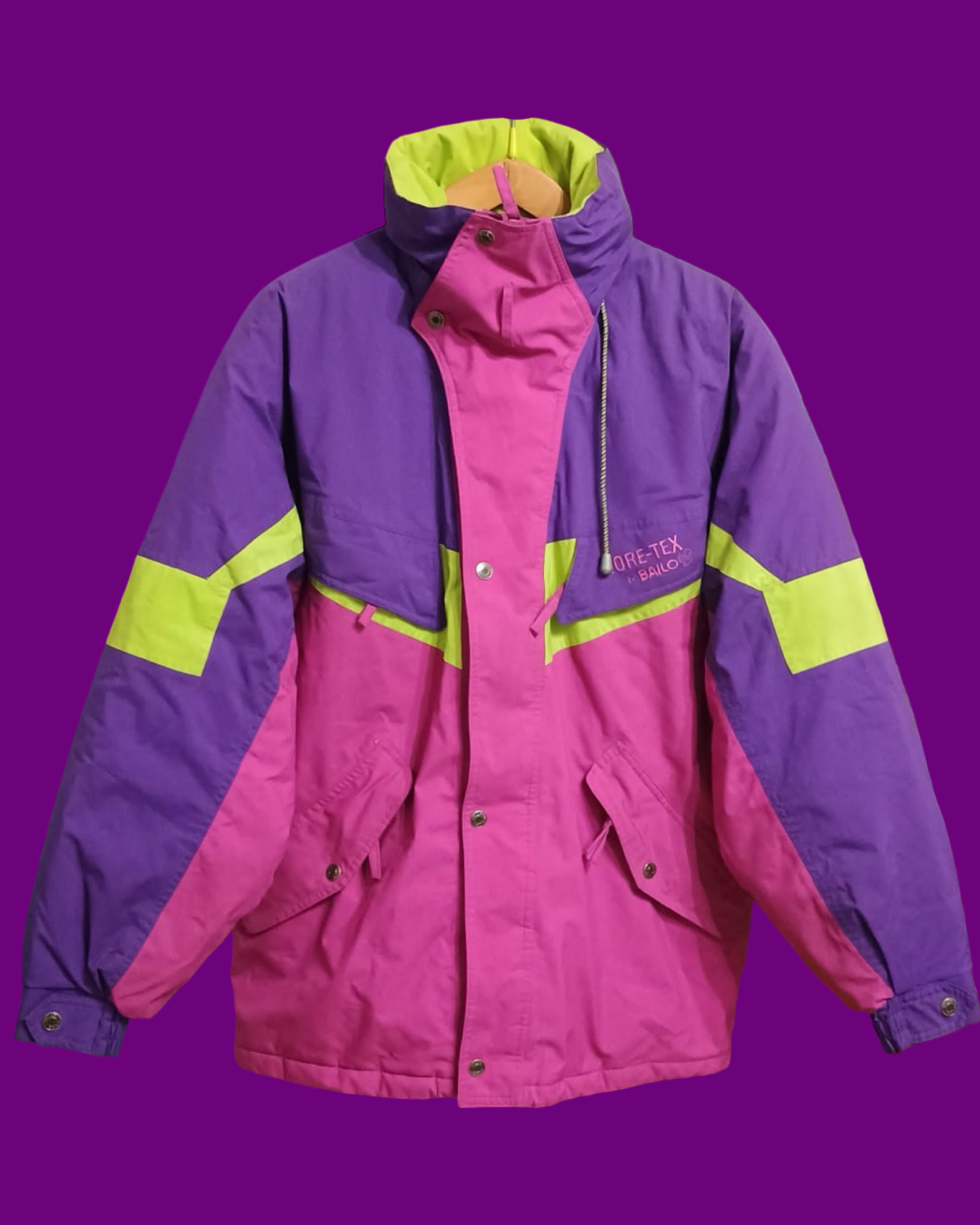 Vintage Multicolor Fantasy 90's Snow Jacket Unisex Size L