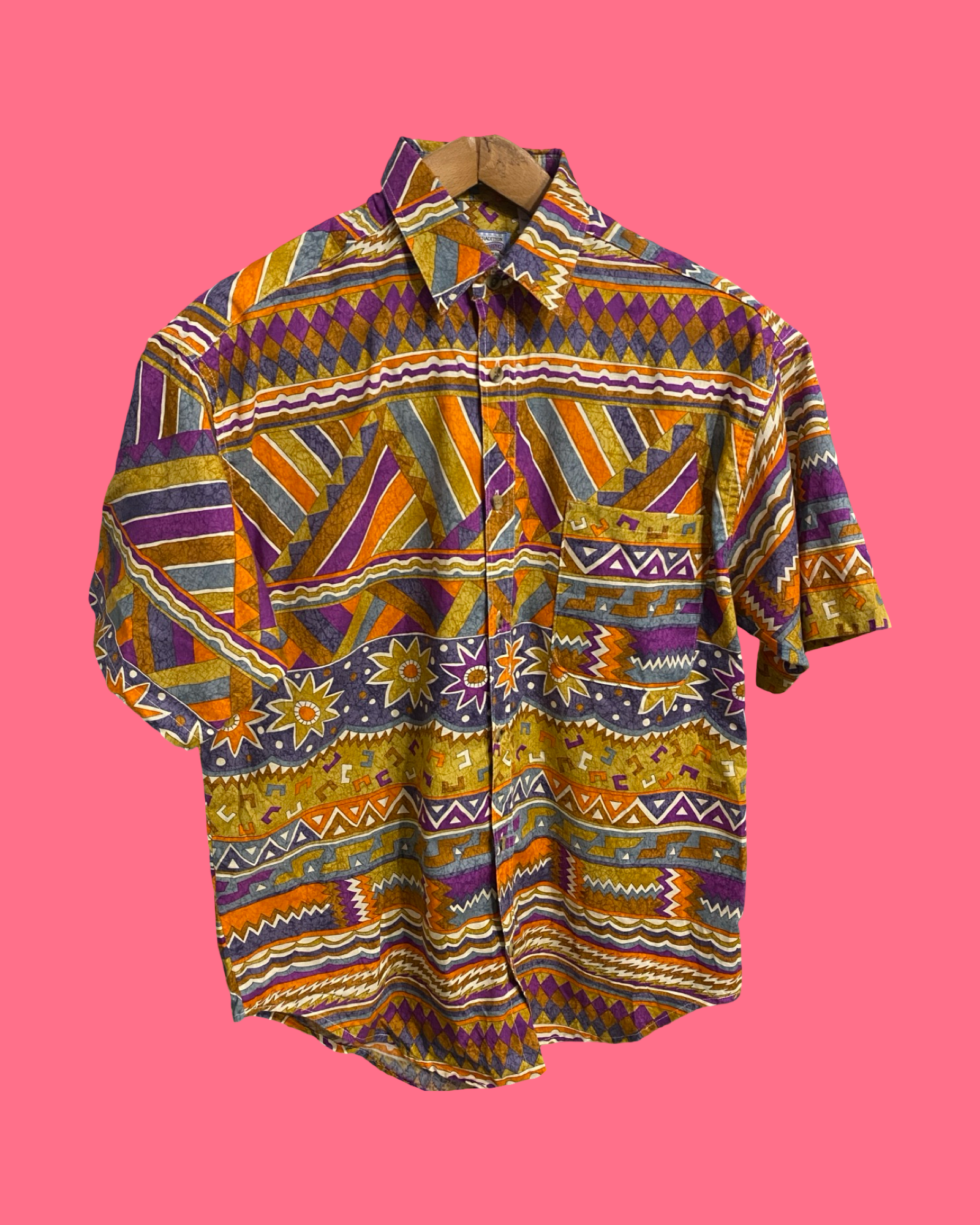 Vintage Style Multicolor Fantasy 90's Shirt Unisex Size M