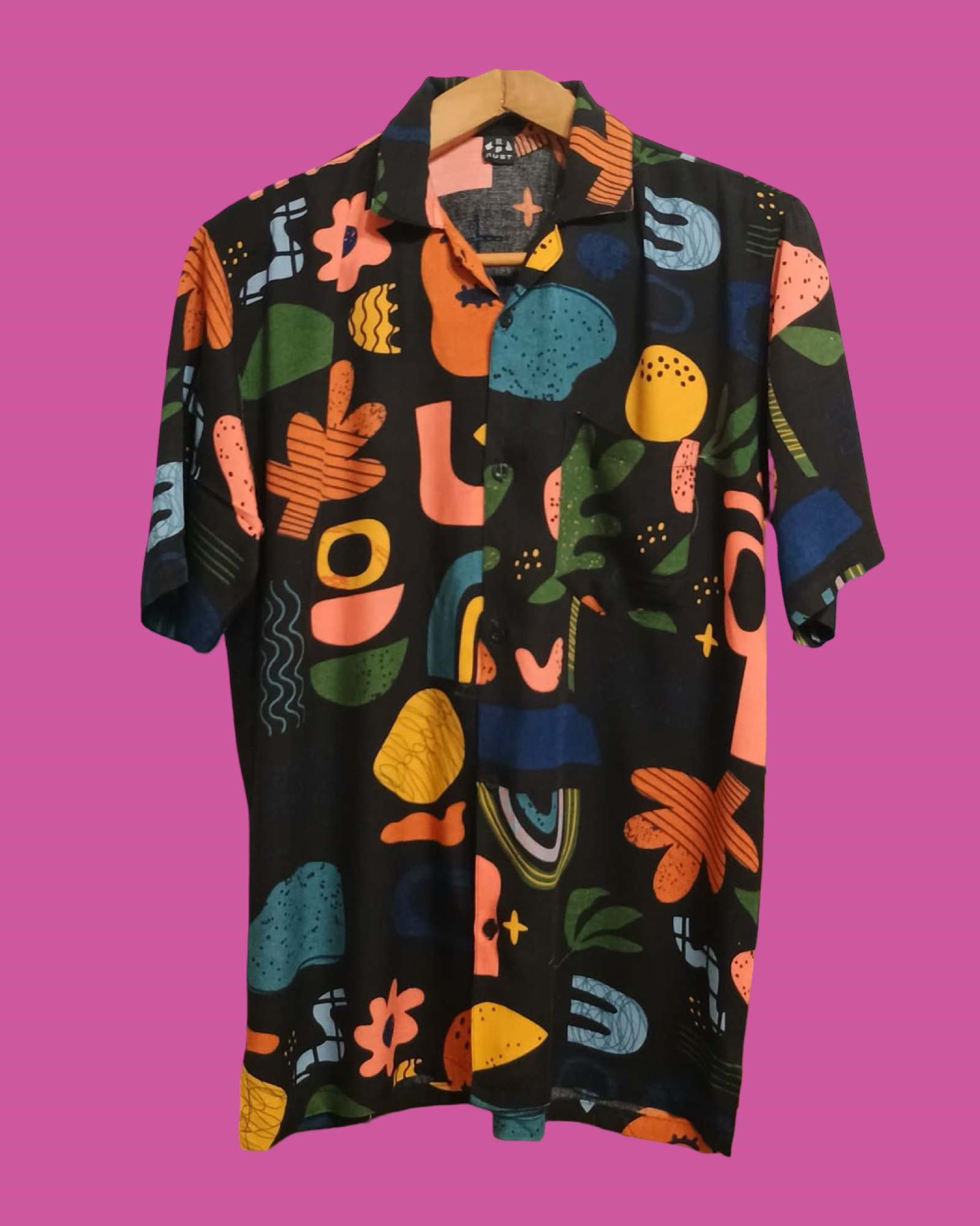 Vintage Style Multicolor Fantasy Shirt Unisex Size M