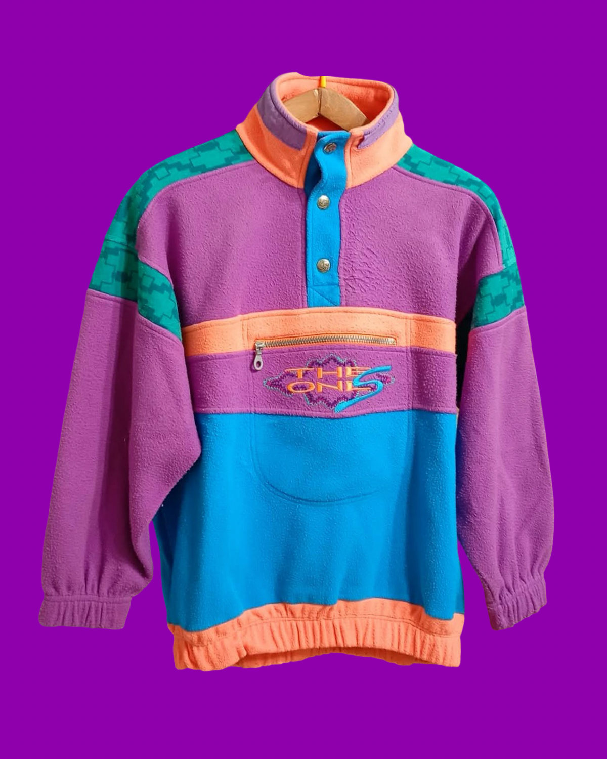 Vintage Multicolor Fantasy 90's Fleece Woman Size M