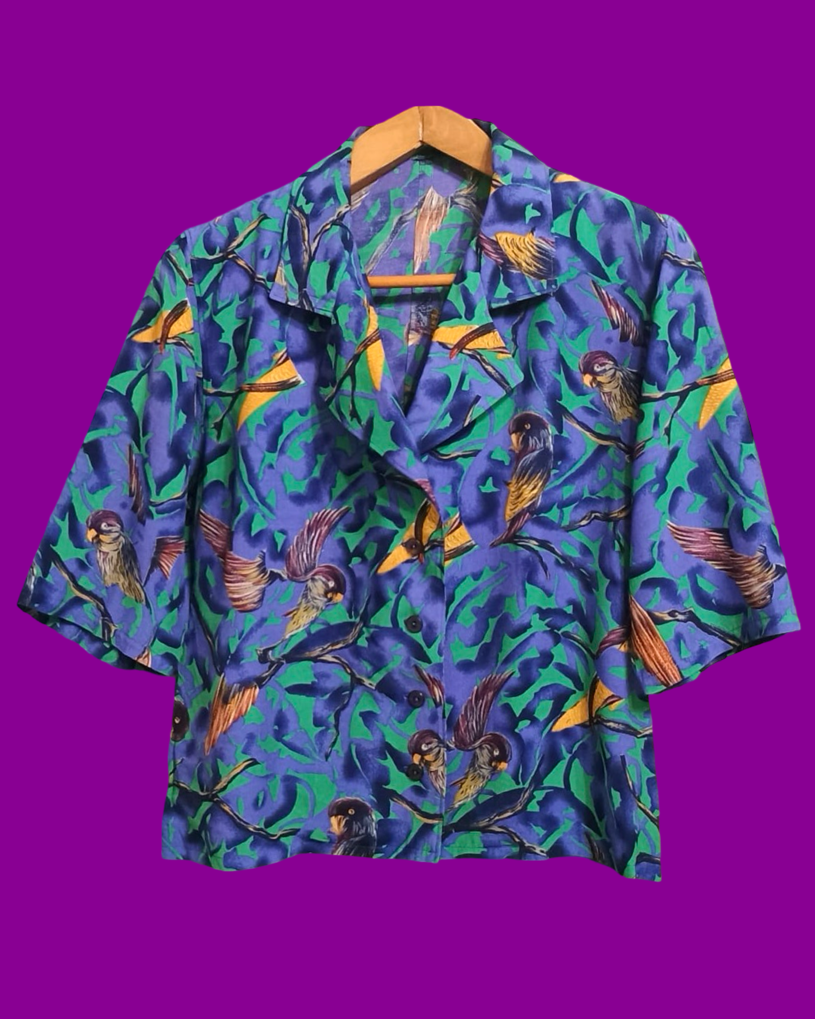 Vintage Multicolor Fantasy 90's Shirt Woman Size M